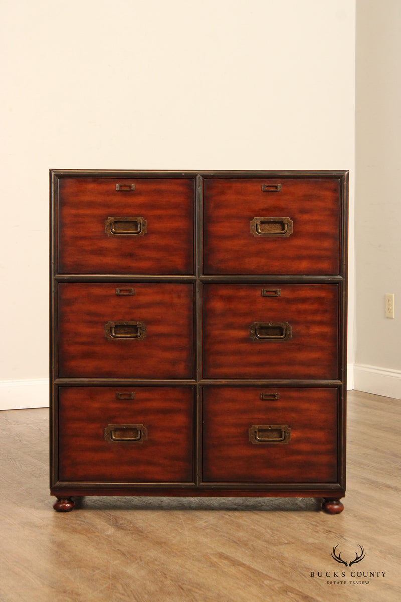 Theodore Alexander Campaign Style 'Subaltern's Chest' File Cabinet
