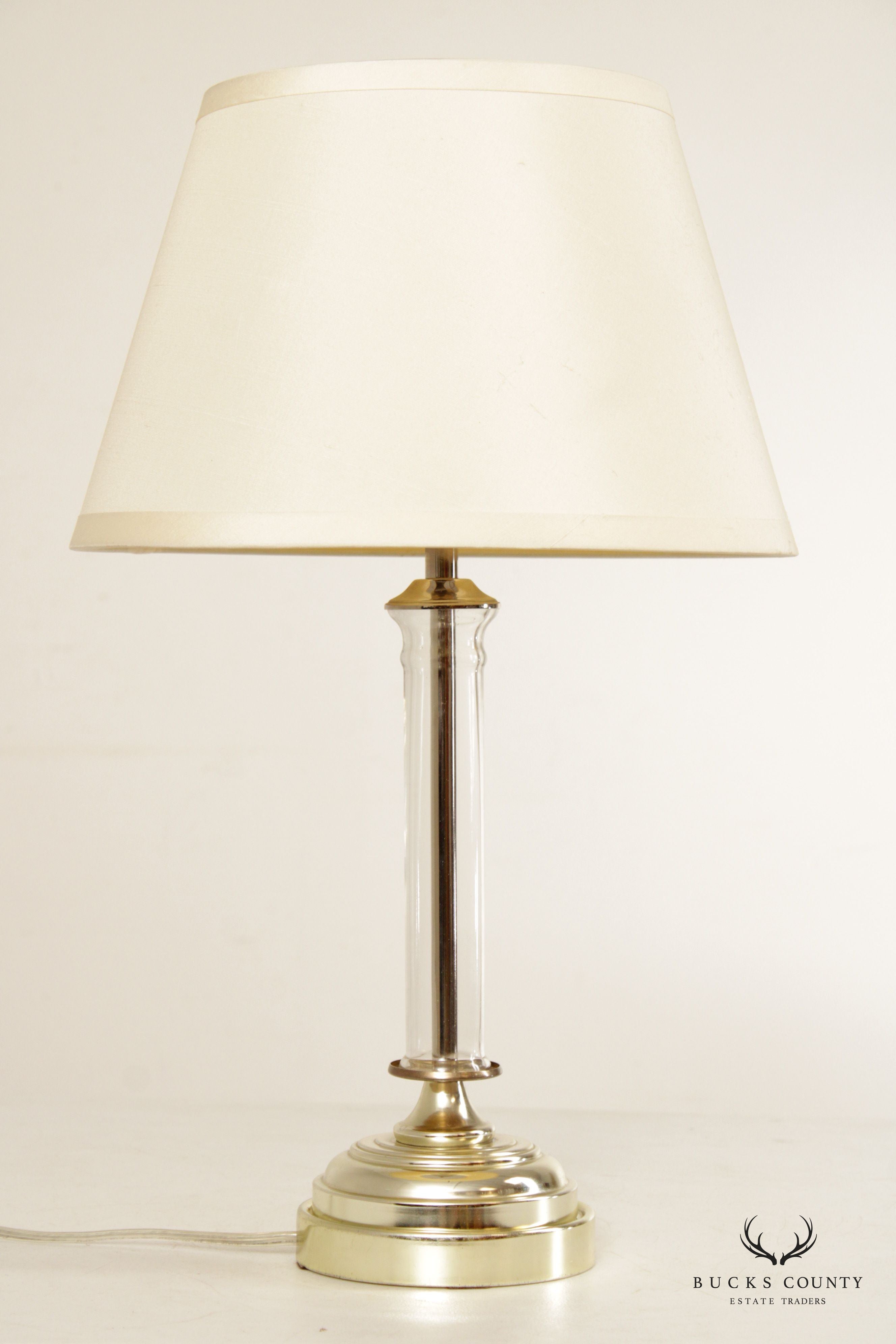 Restoration Hardware Glass Column Table Lamp