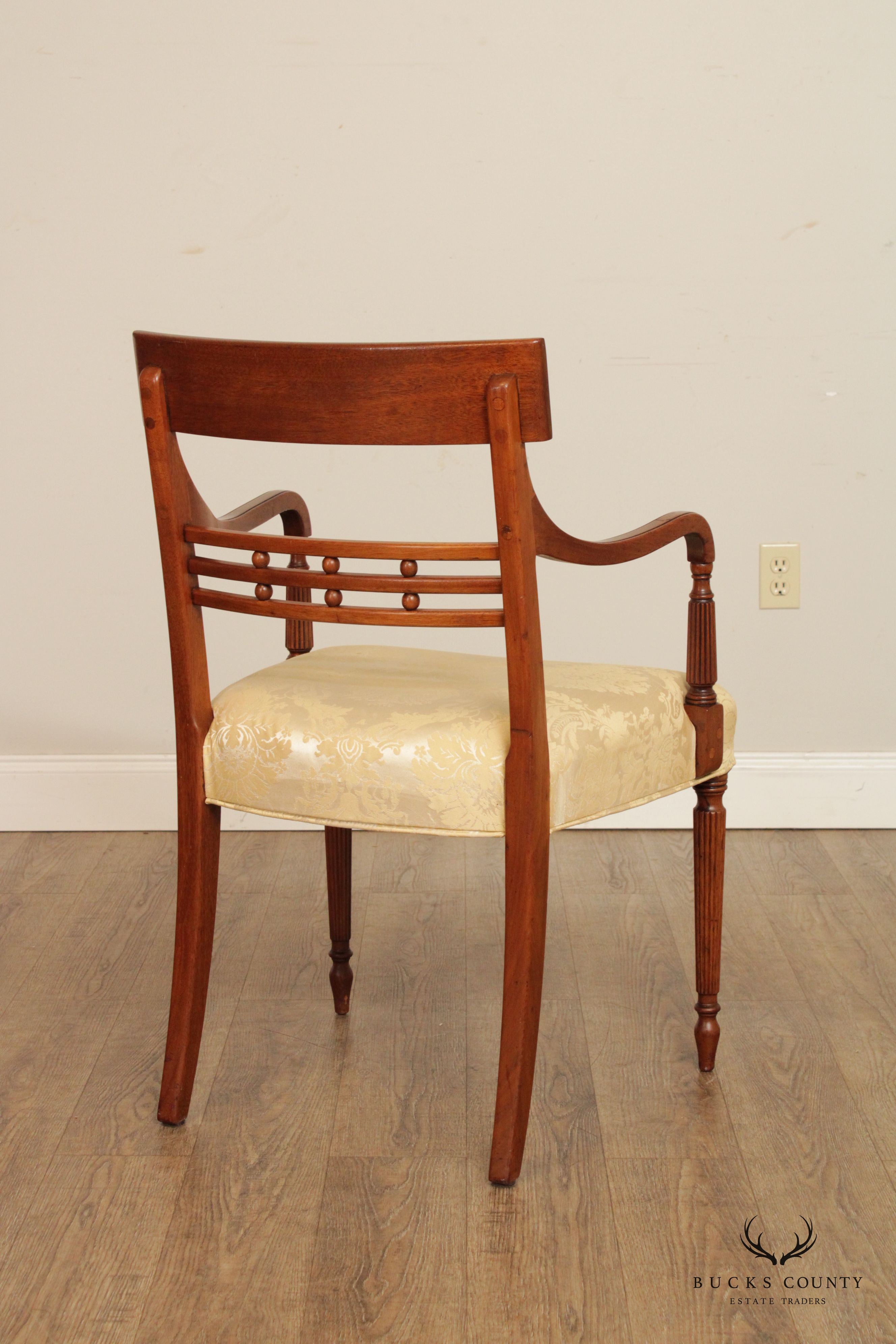 Regency Style Set of Four Mahogany Dining Chairs