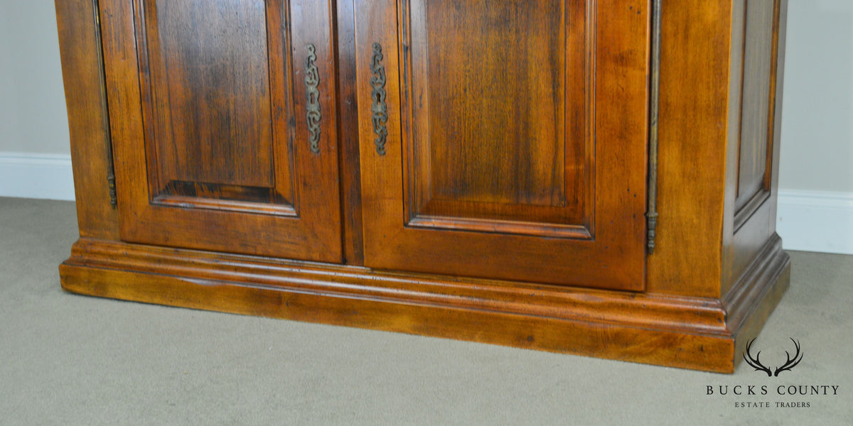 Italian Walnut Large Stepback Cupboard