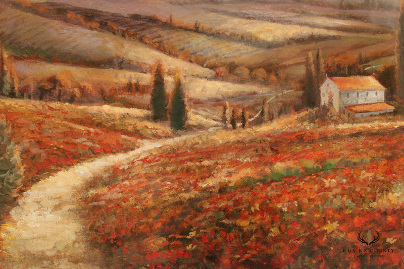 Ruane Manning 'Tuscan Palette' Giclee Canvas Print, Custom Framed