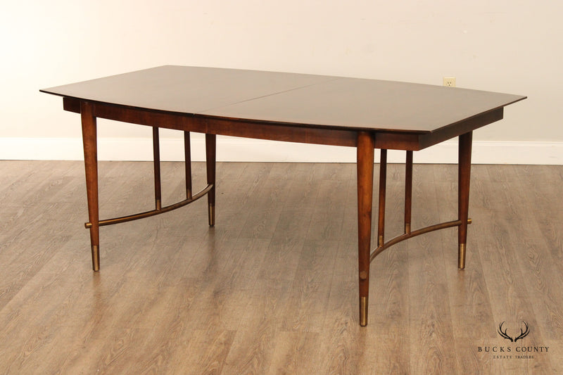 Bert England for Johnson Furniture Mid Century Modern Walnut Extendable Dining Table