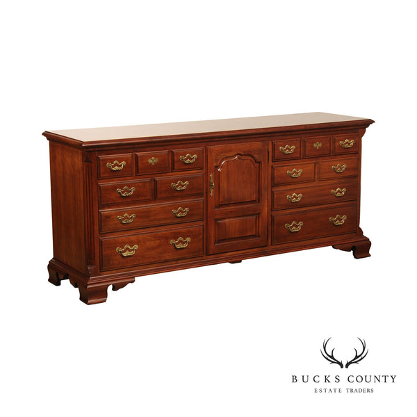 Thomasville Chippendale Style Cherry Triple Chest