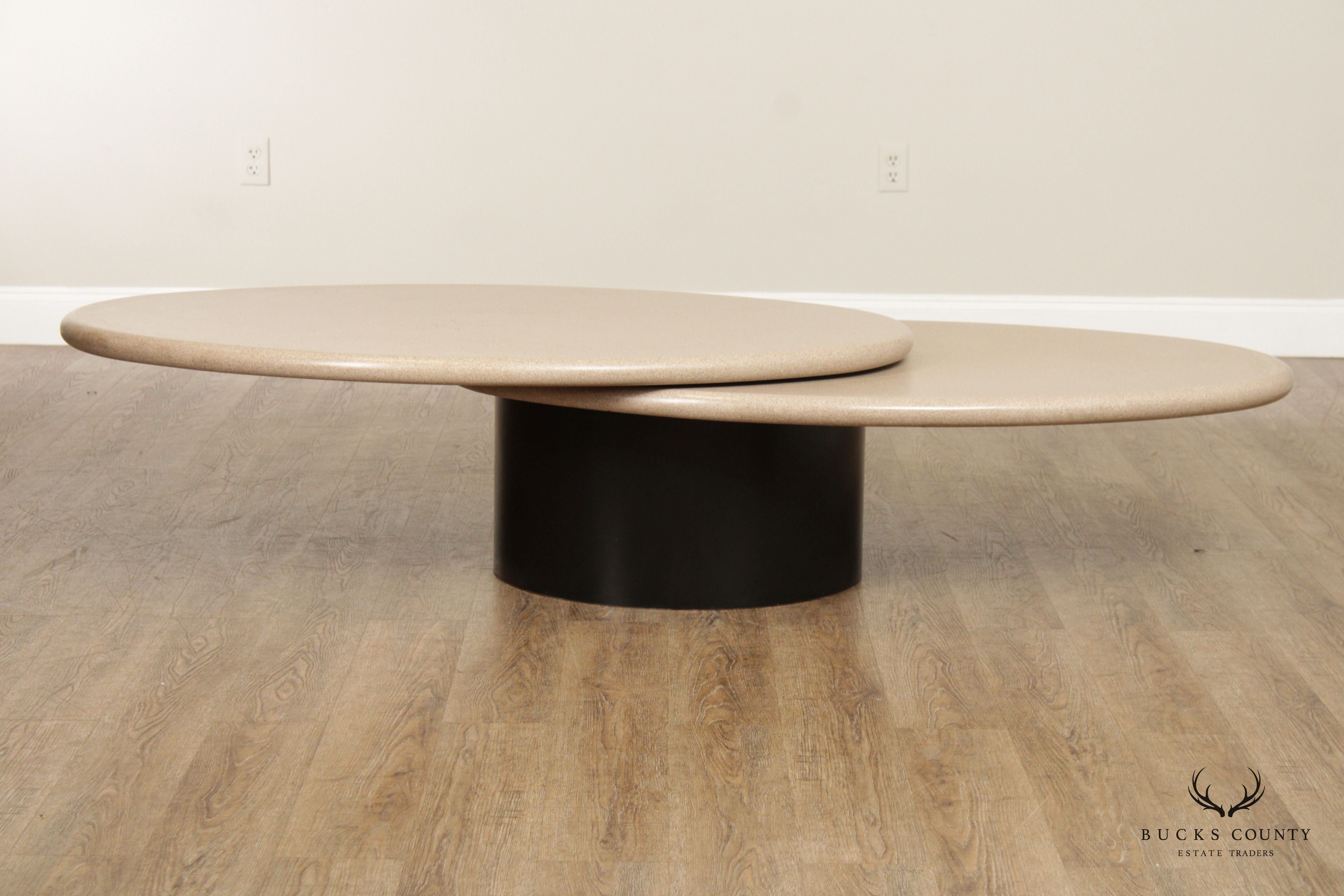 Postmodern Custom Quality Swivel Top Coffee Table