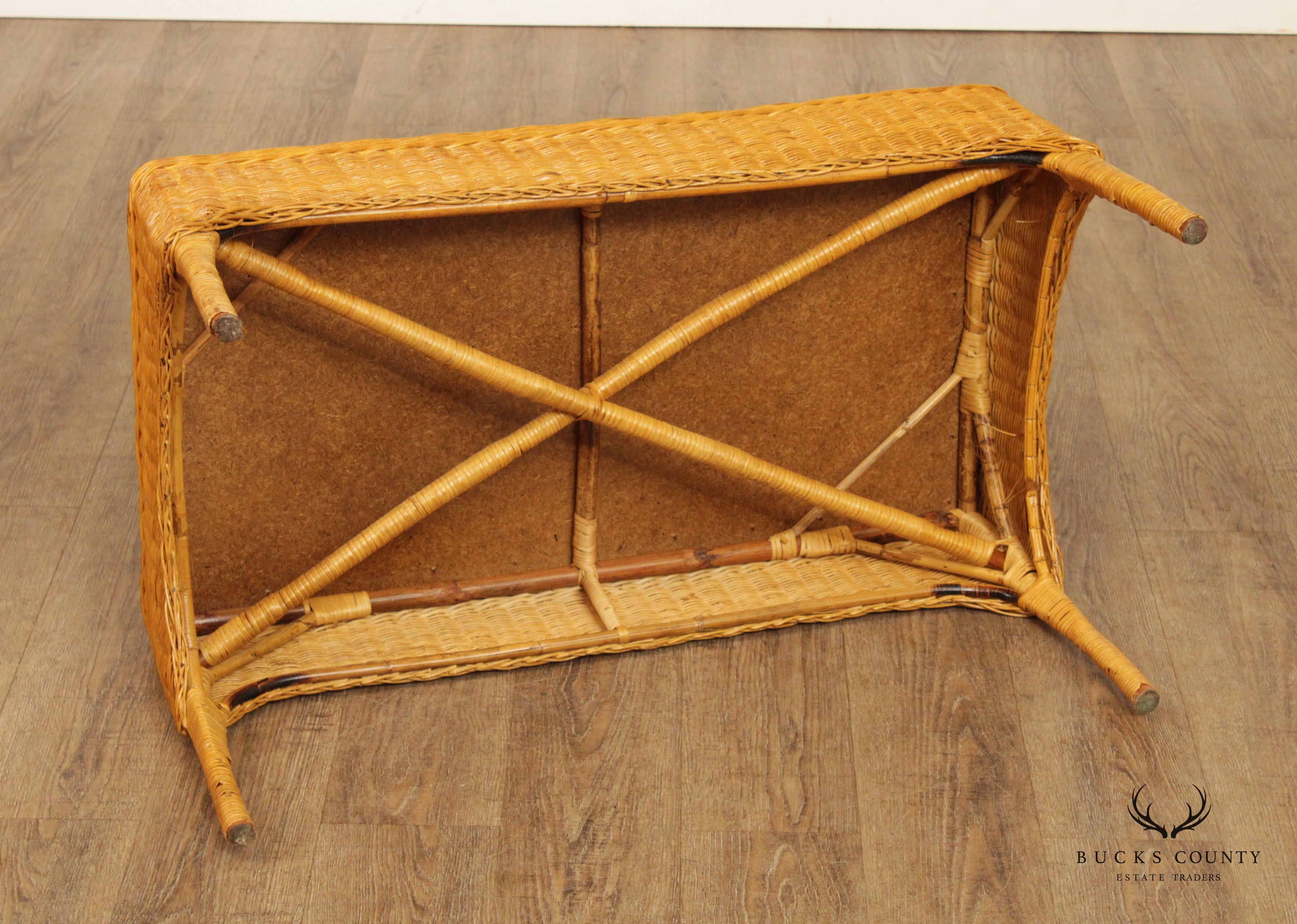 The Company Store Wicker Coffee Table