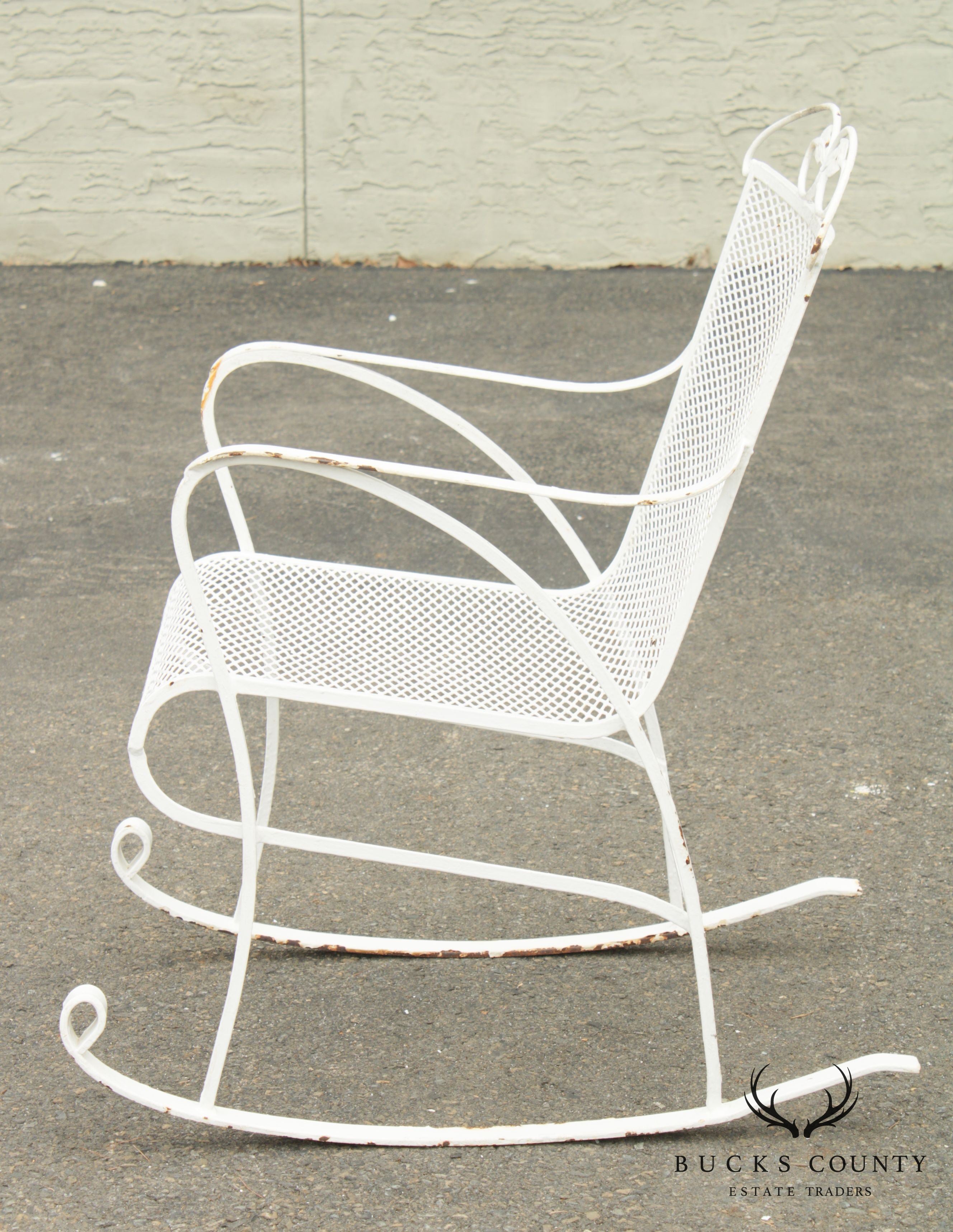 Salterini Vintage Wrought Iron Patio, Garden Rocker