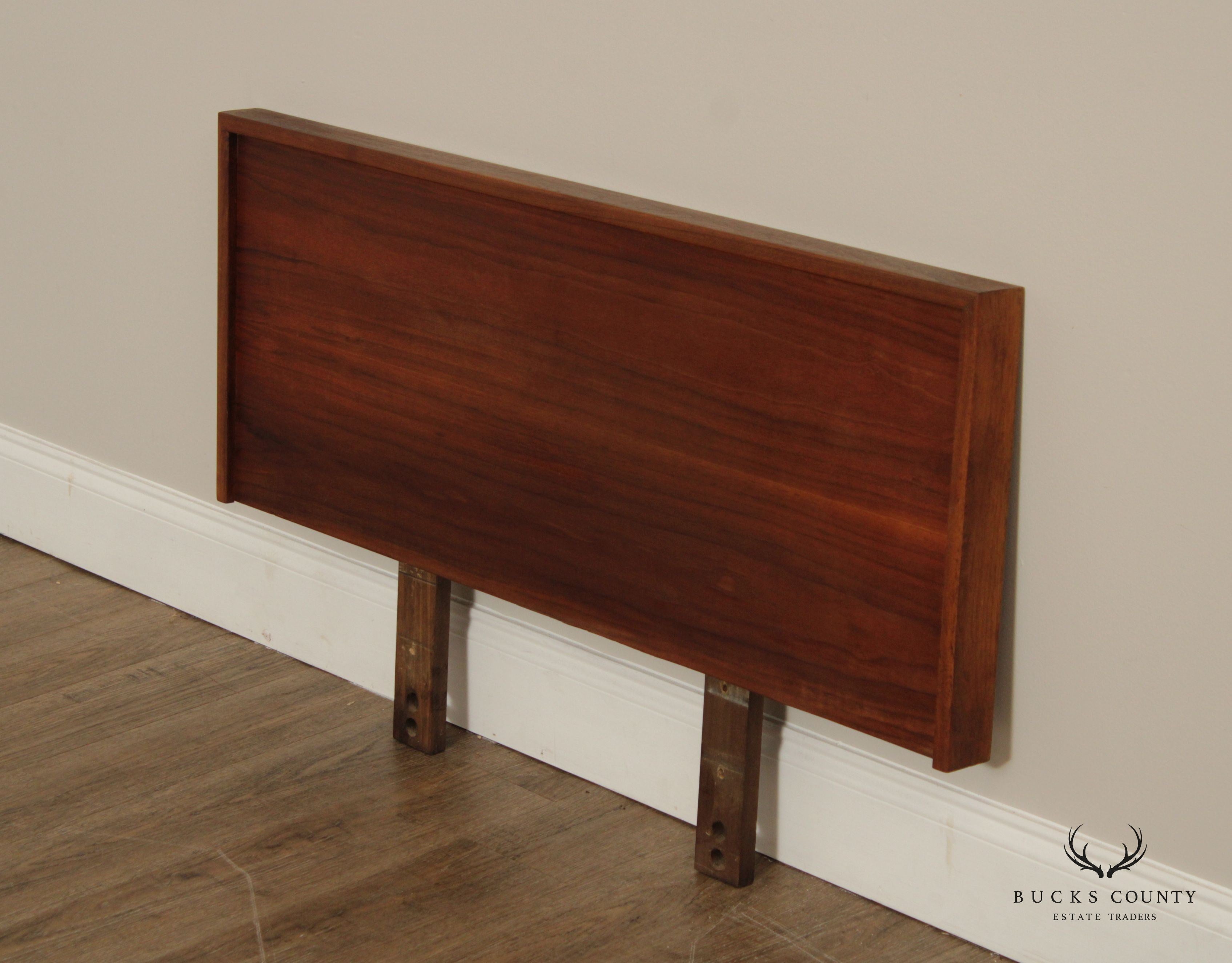 Mid Century Modern Walnut Twin-Size Headboard