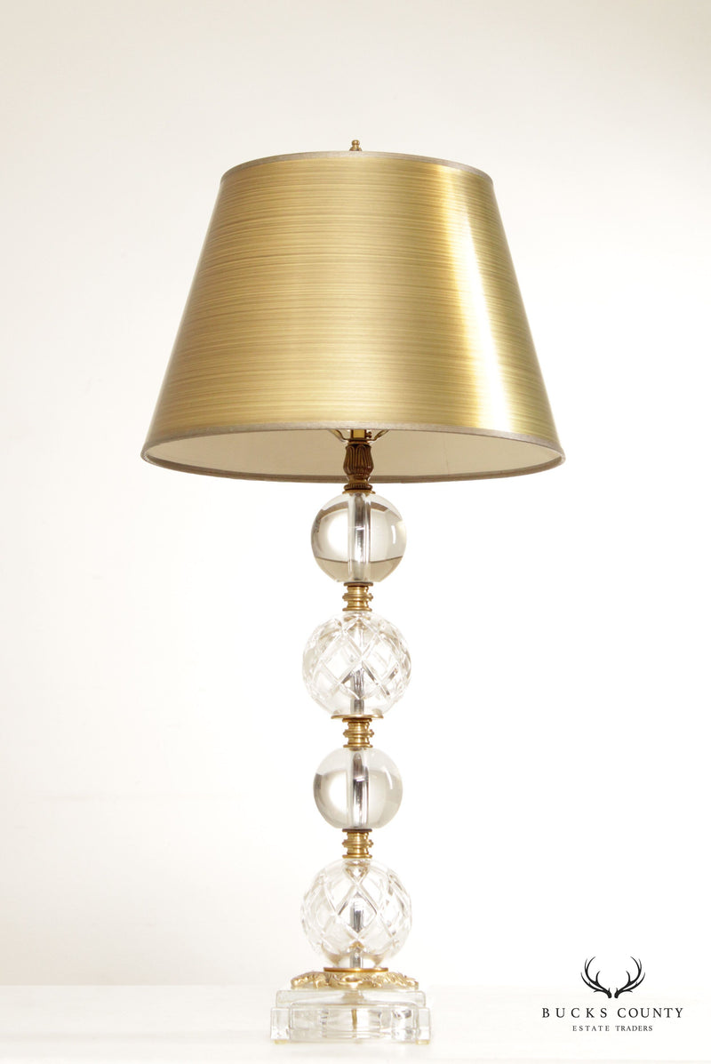 Chelsea House Crystal and Brass Table Lamp – Bucks County Estate