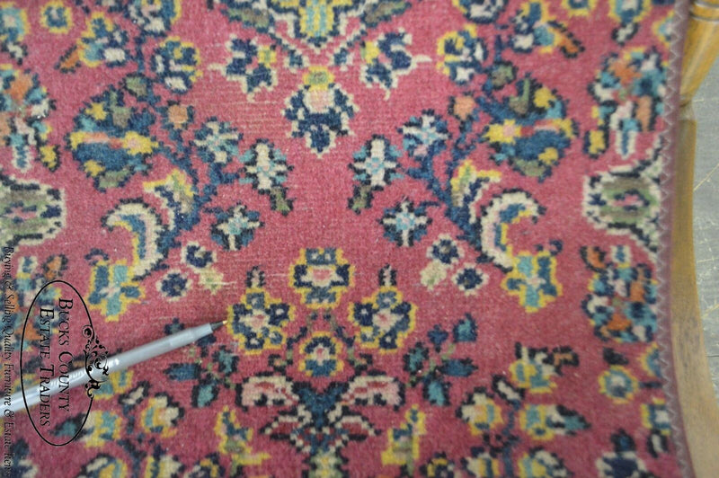 Antique 19th Century Victorian Carpet Upholstered Platform Rocker