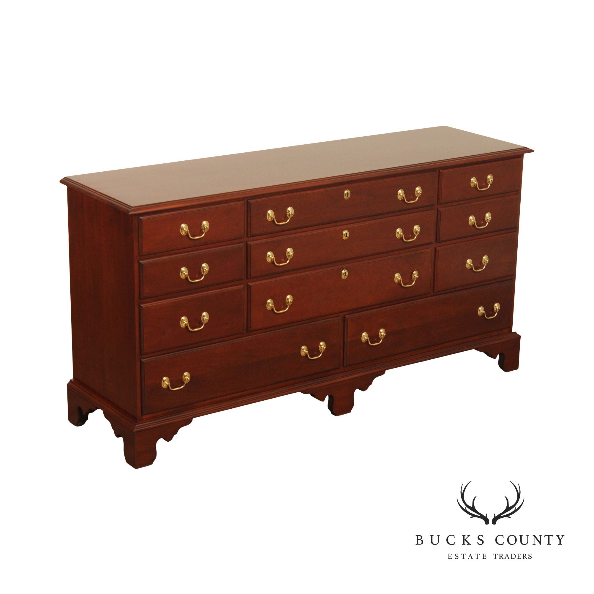 Harden Chippendale Style Cherry Long Dresser