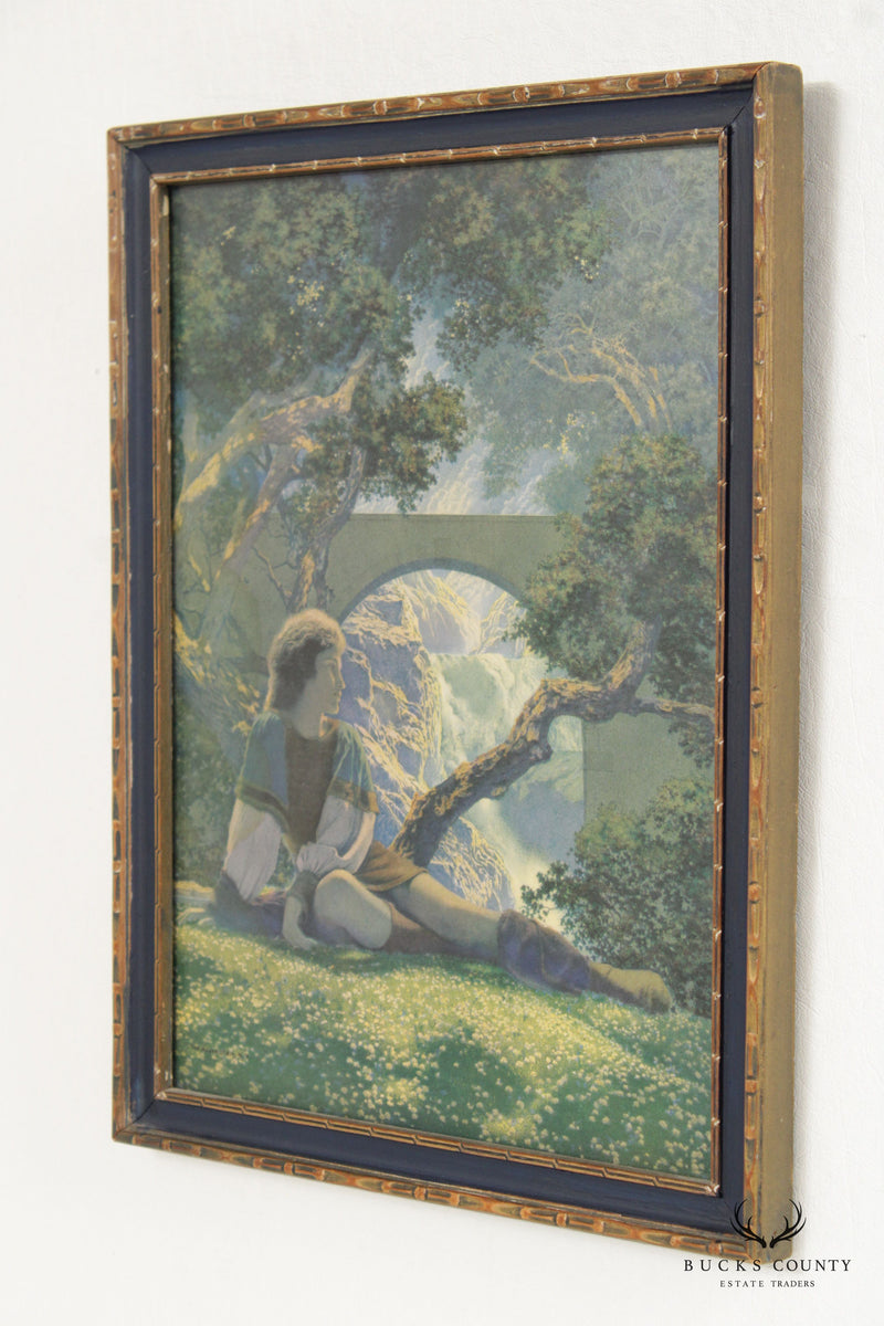 Maxfield Parrish Arts & Crafts Framed 'The Prince' Original Print