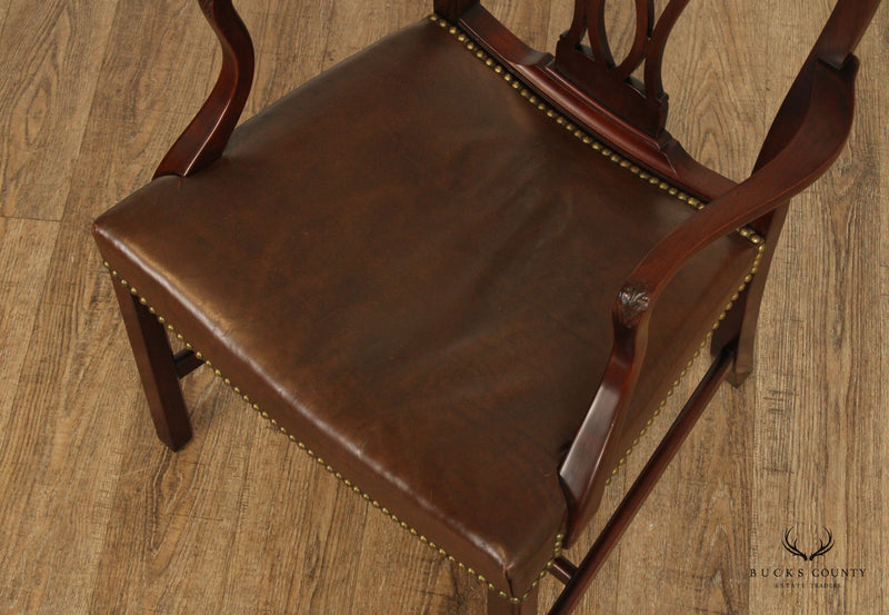 A.H. Davenport Co. Chippendale Style Custom Mahogany Armchair