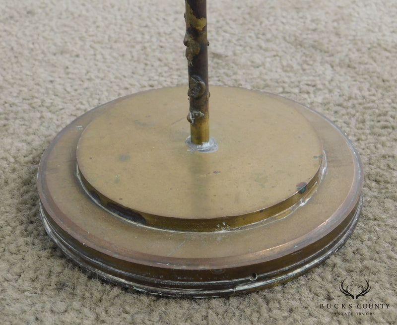 Mid Century Modern Bronze Abstract Floating Disc Sculpture