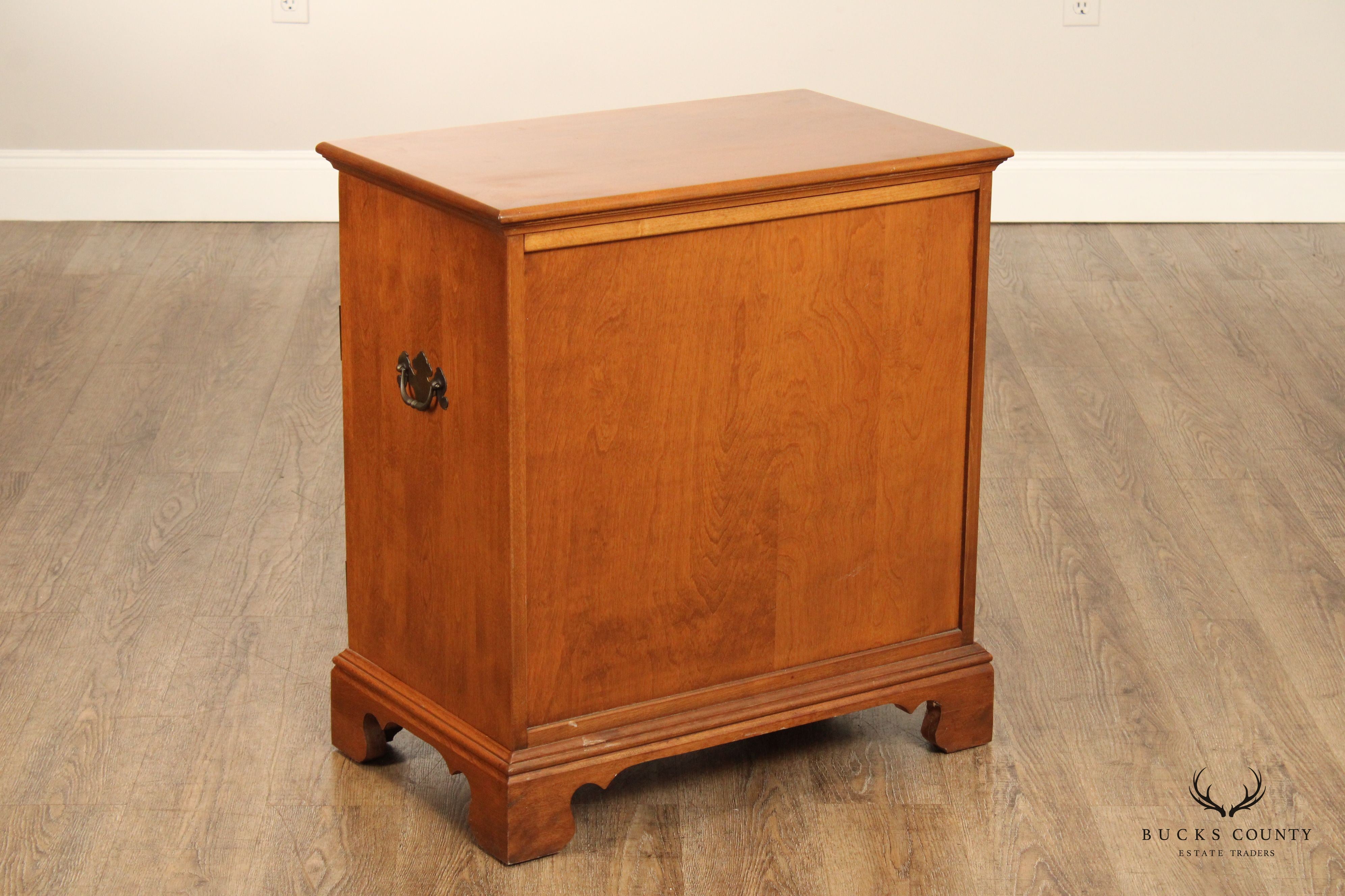 Ethan Allen American Nutmeg Maple Side Cabinet Nightstand