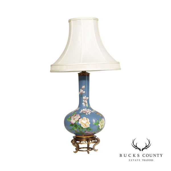 Marbro Lamp Company Japanese Style Vintage Cloisonne Vasiform Table Lamp
