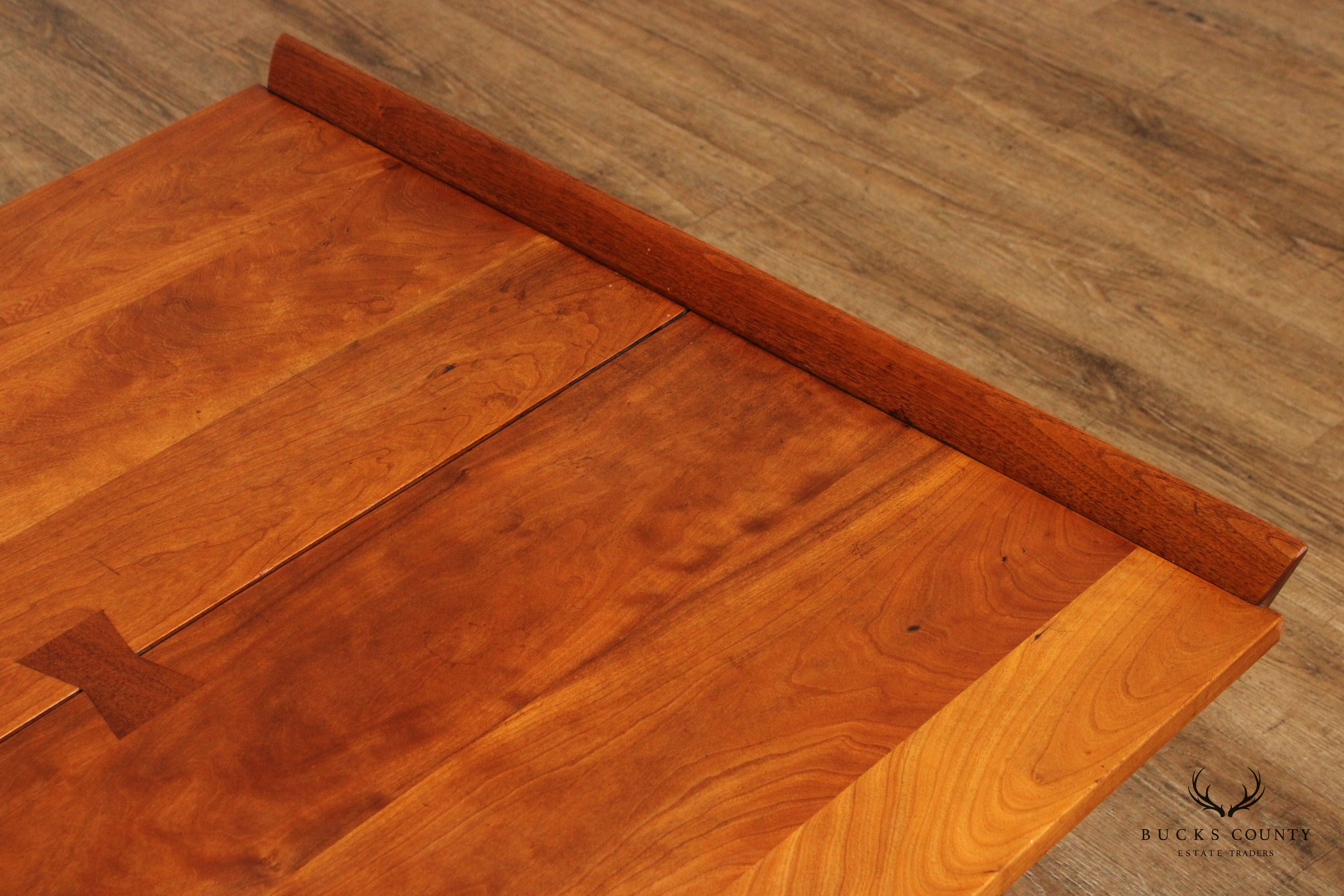 George Nakashima Studio Cherry and Walnut Milk House Coffee Table