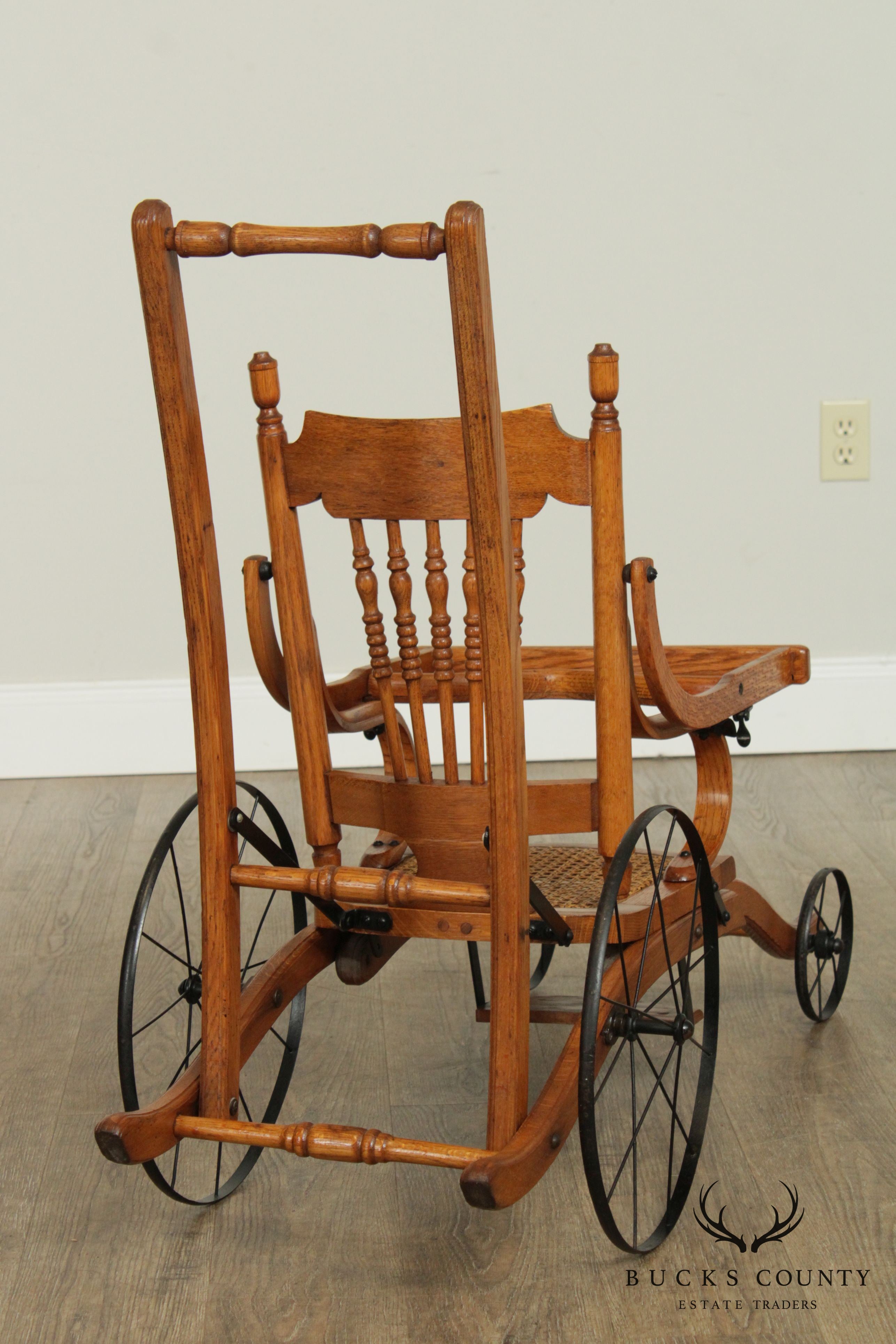 Antique Victorian Convertible High Chair Stroller