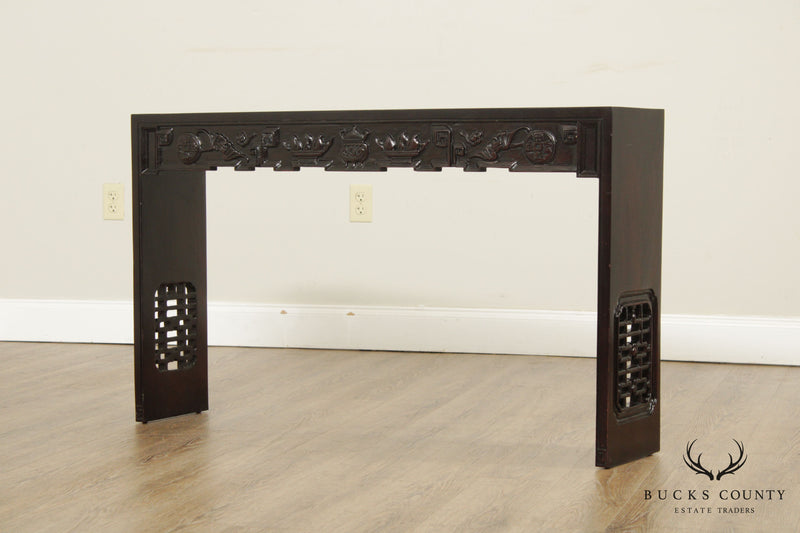 Vintage Chinese Carved Rosewood Altar Table