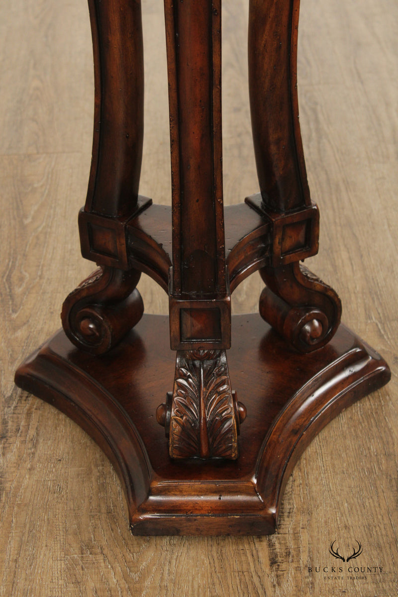 John Richard Regency Style Carved Pair Pedestals Stands