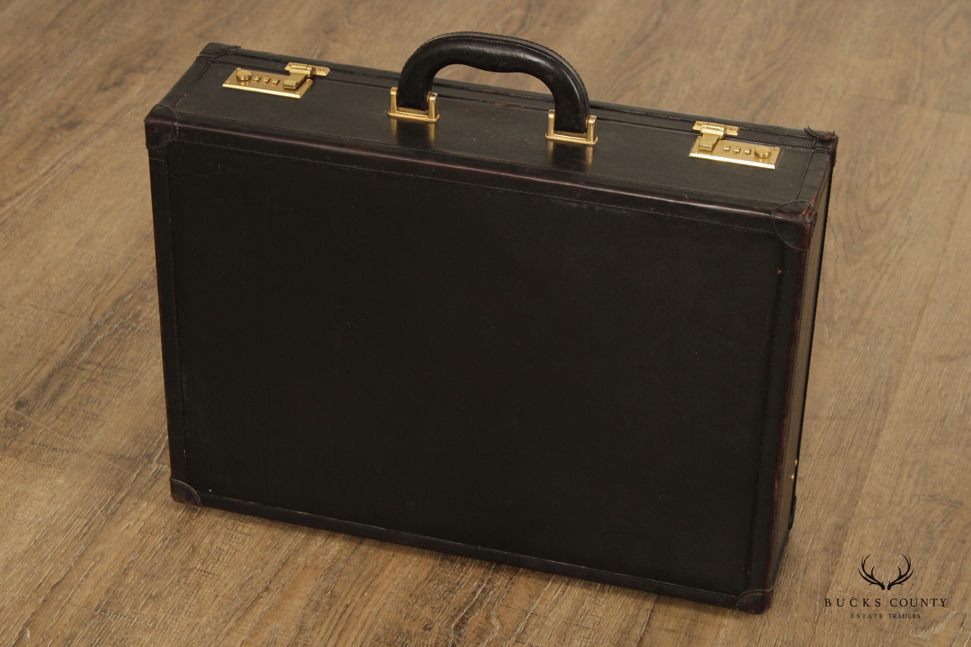 Bally Italian Brown Leather Executive Briefcase