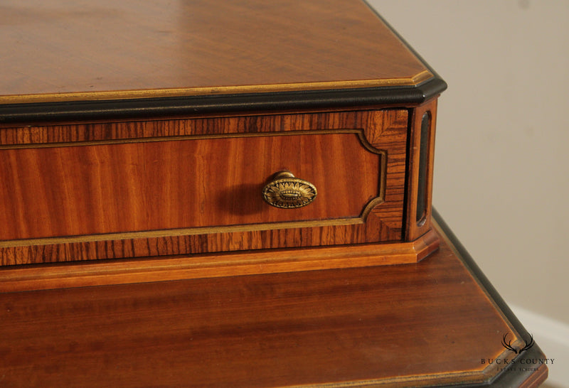 1930's French Louis XVI Style Vintage Satinwood High Chest By Sligh