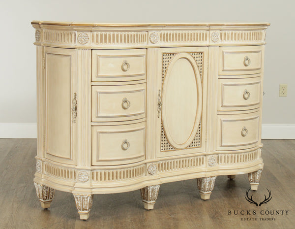 Pulaski French Louis XVI Cream Painted Joliette Vanity Dresser