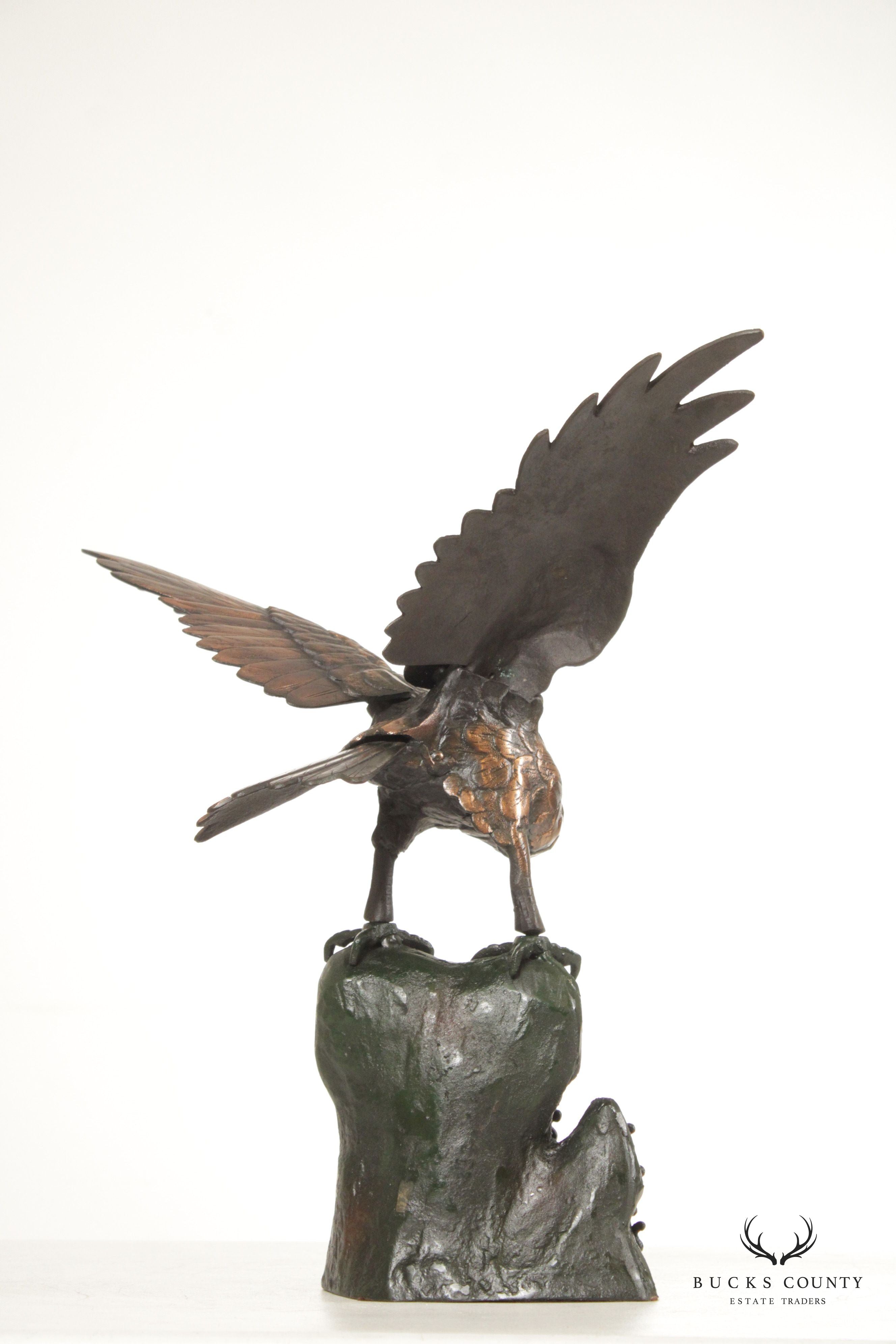 Quality Cast Iron Eagle Sculpture