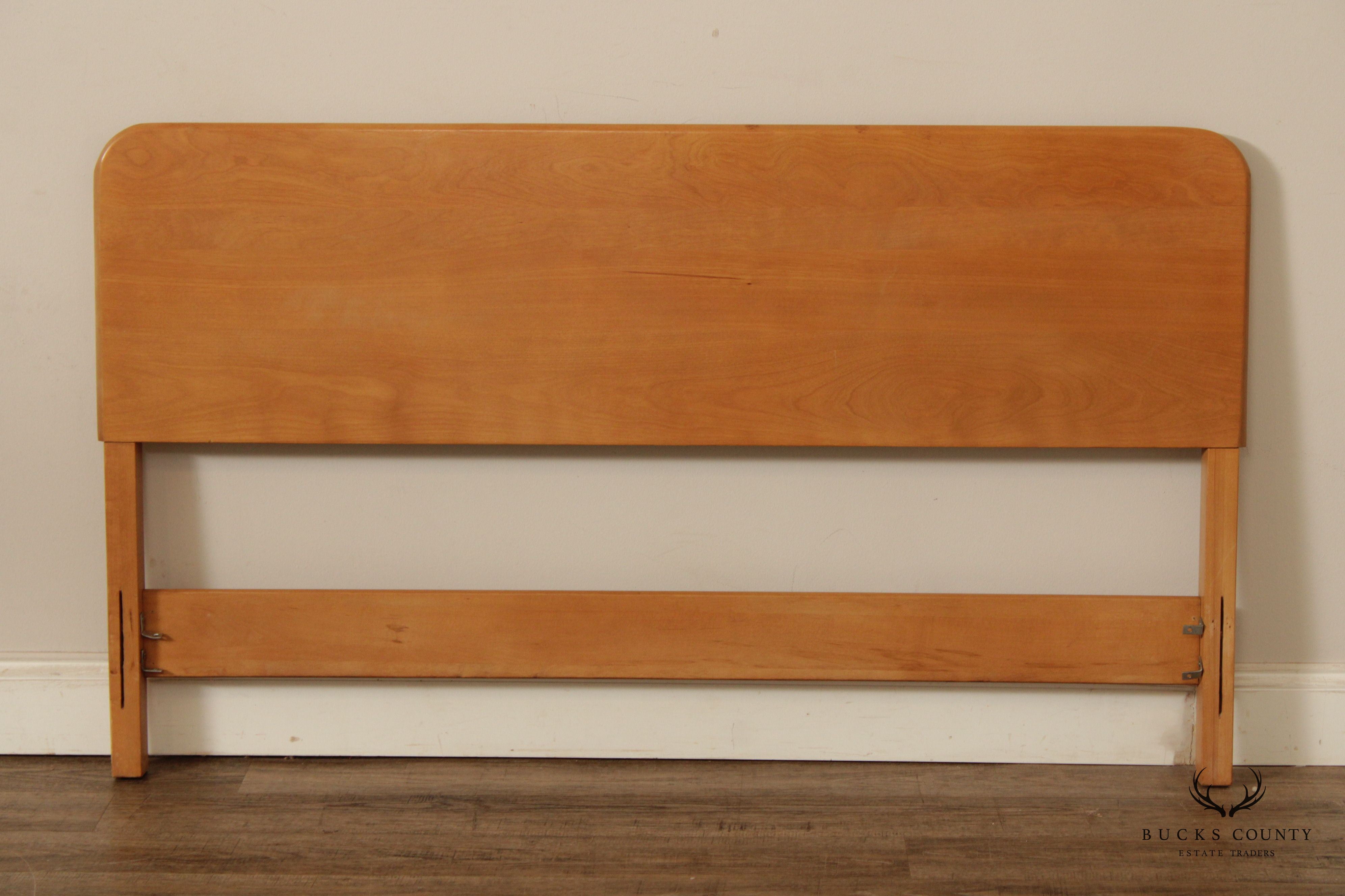 Mid Century Modern Maple Full Size Headboard