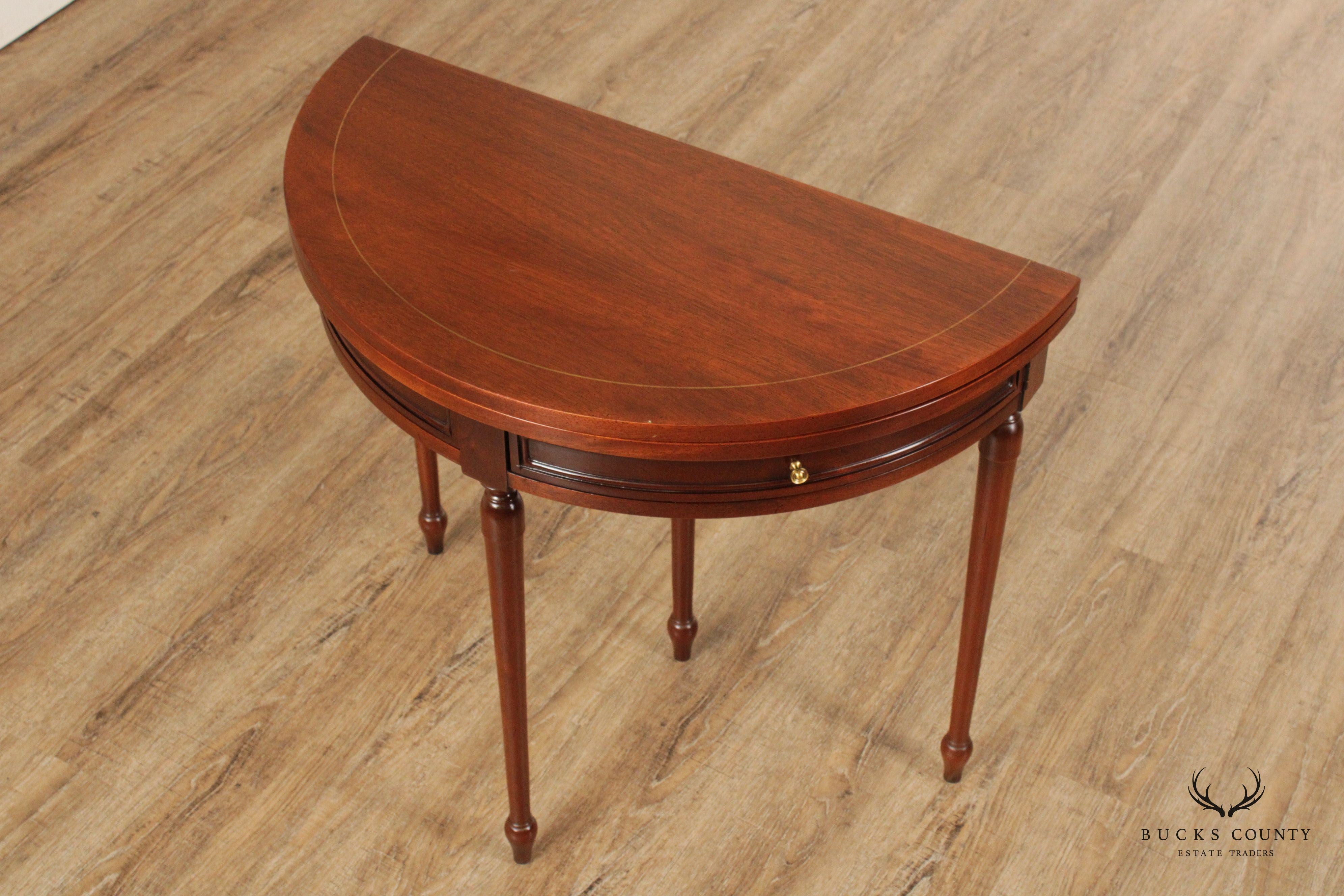 American Sheraton Style Mahogany Flip Top Game Table