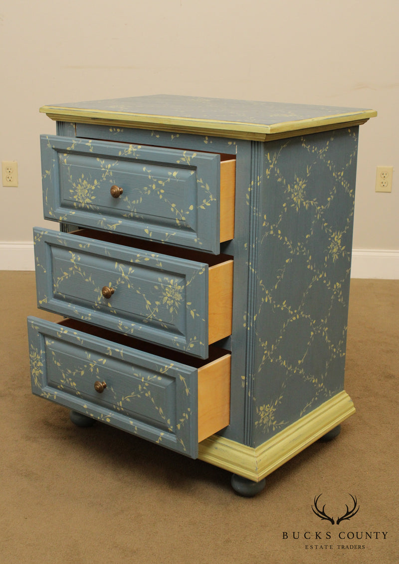 Brighton Pavilion Jane Keltner Collection Hand Painted 3 Drawer Chest Nightstand