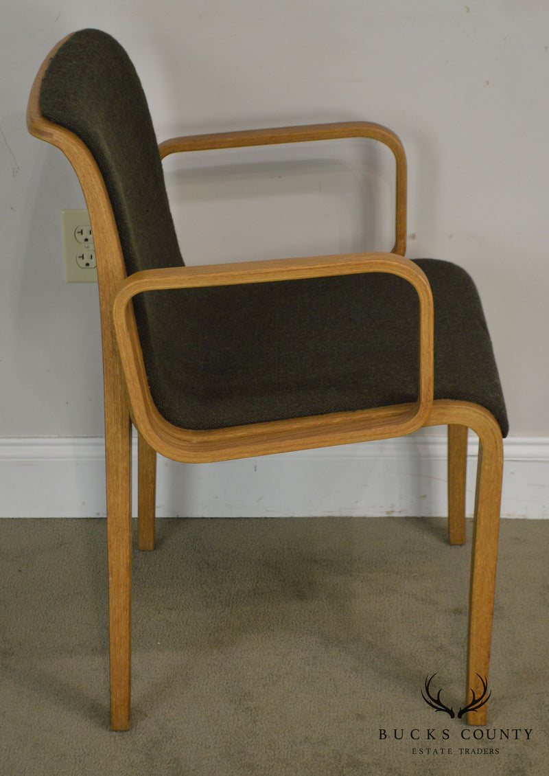 Knoll Bill Stephans Mid Century Modern Bent Wood Arm Chair
