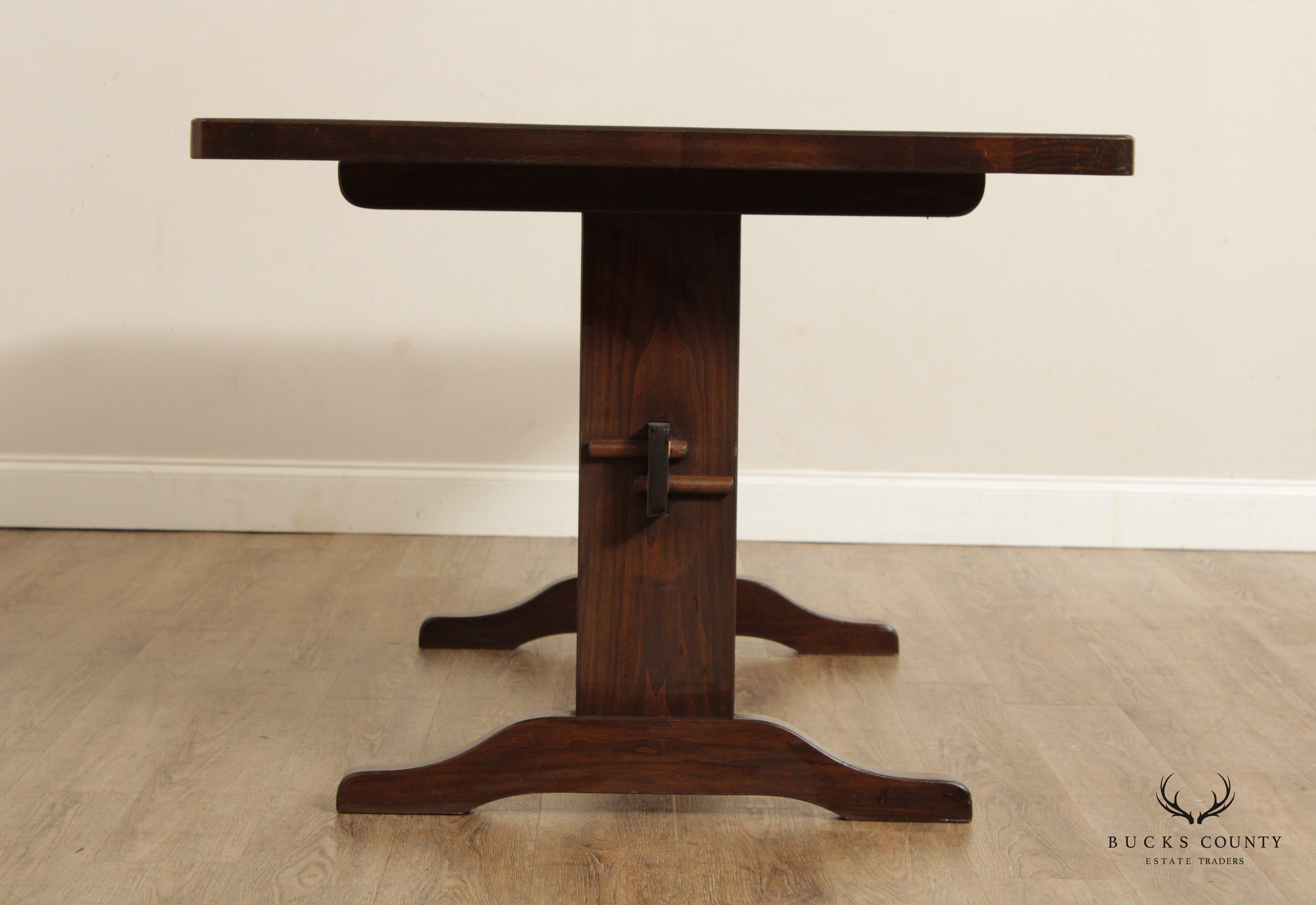 Shaker Style Custom Crafted Trestle Dining Table