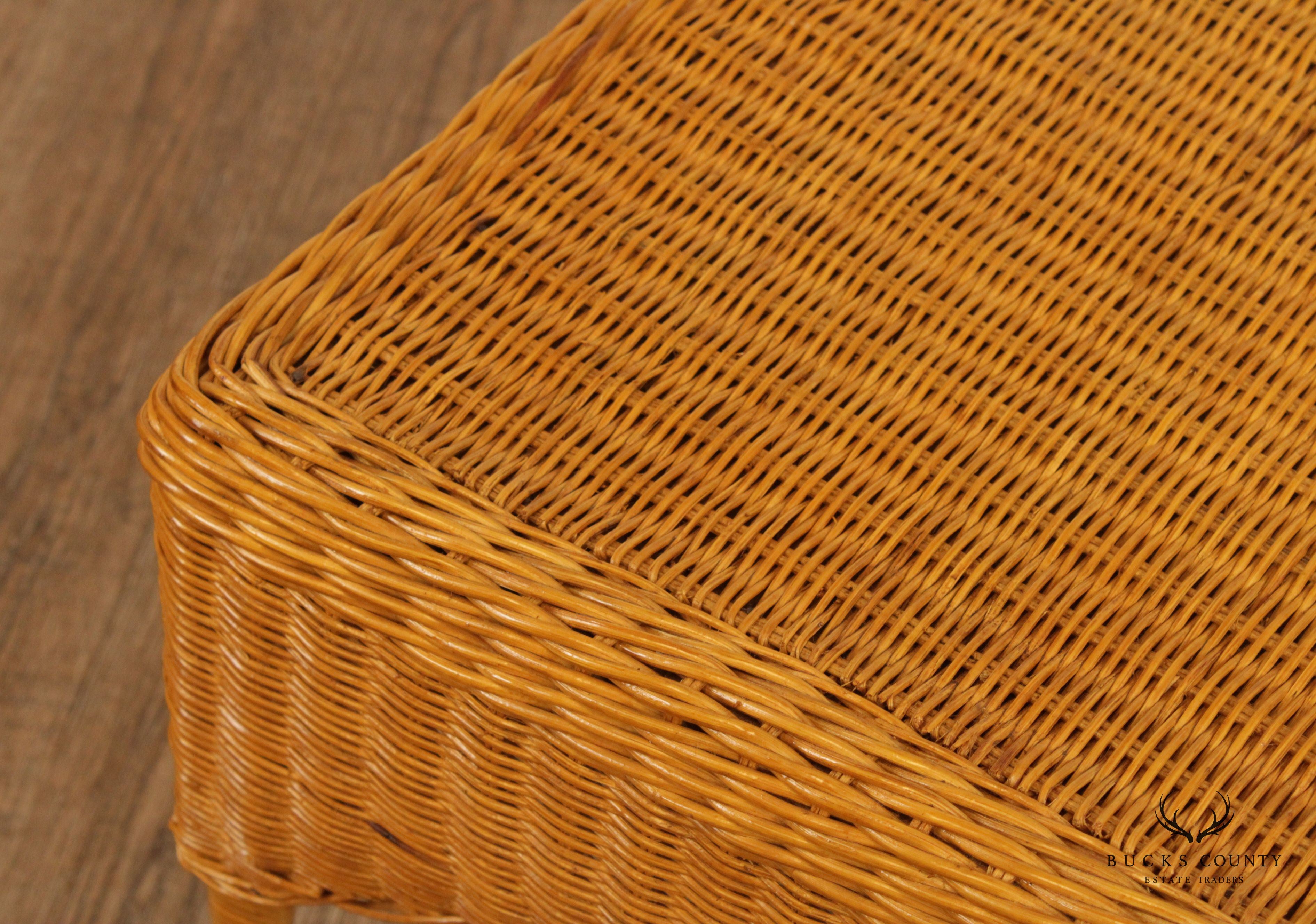 The Company Store Wicker Coffee Table