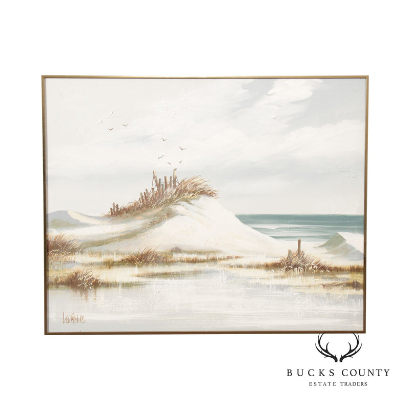 Lee Reynolds Coastal Beach Landscape Large Original Painting