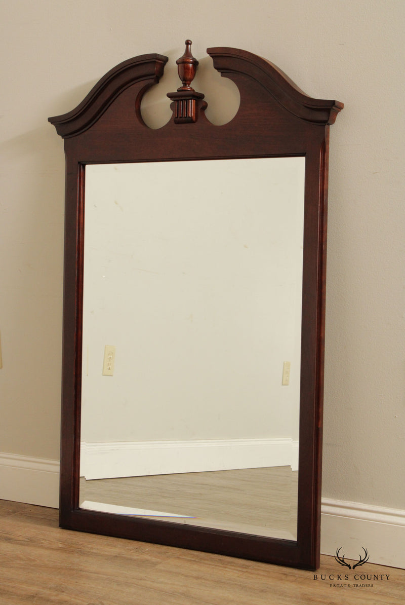 Chippendale Style Vintage Carved Cherry Wall Mirror