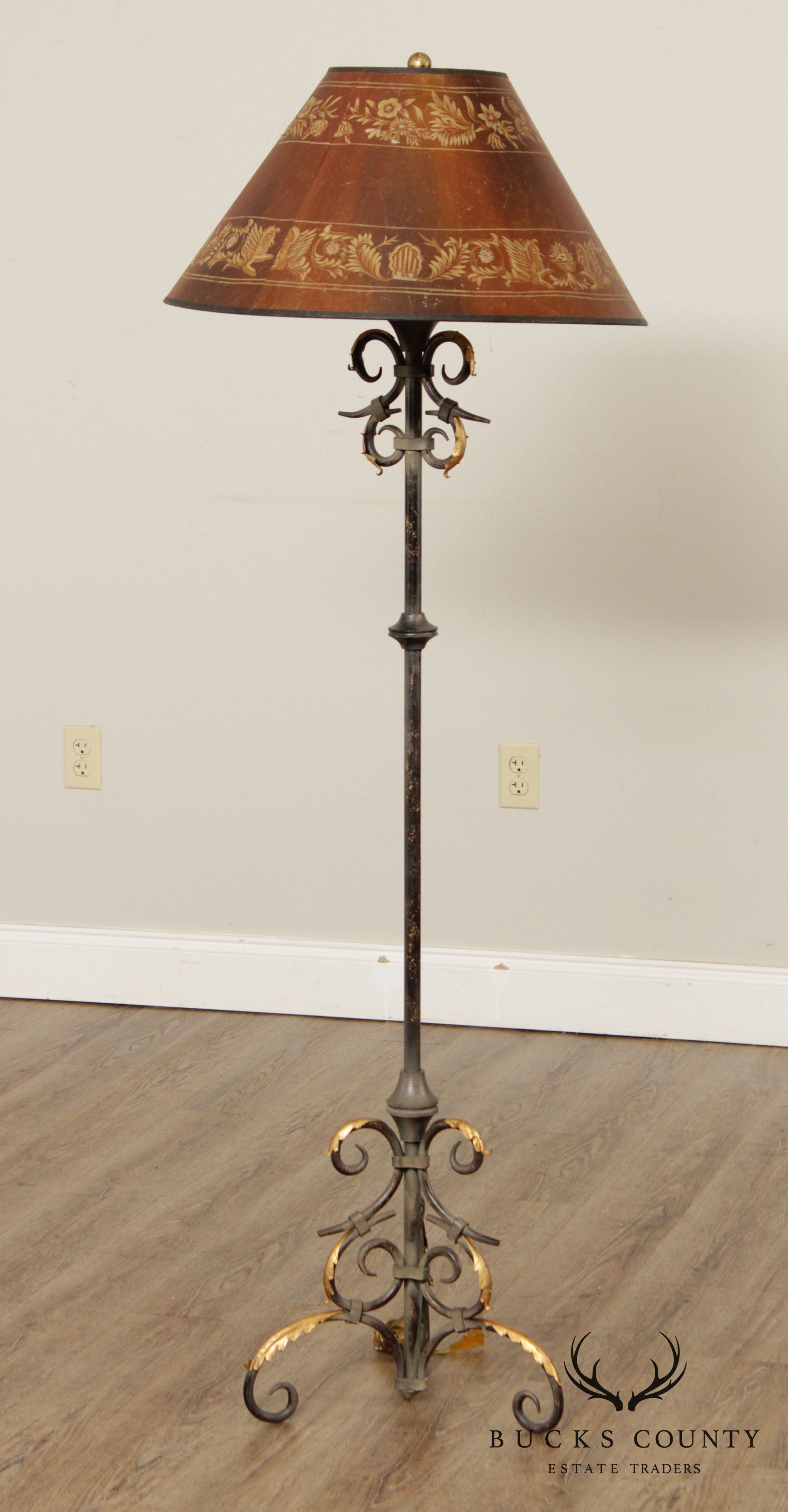 Jene's Collection Quality Wrought Iron Floor Lamp