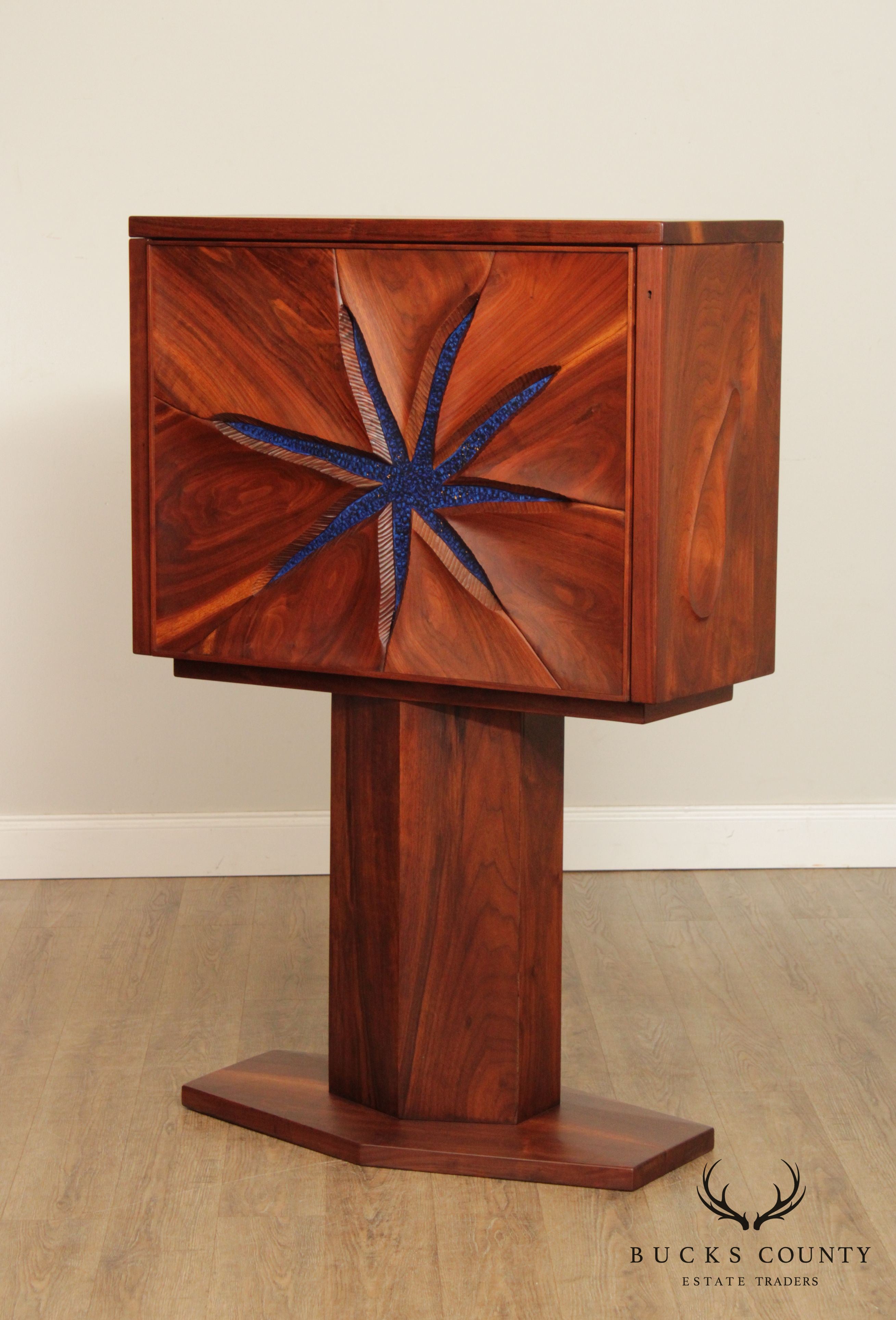 Robert Whitley Rare Studio Crafted Walnut Starfish Desk