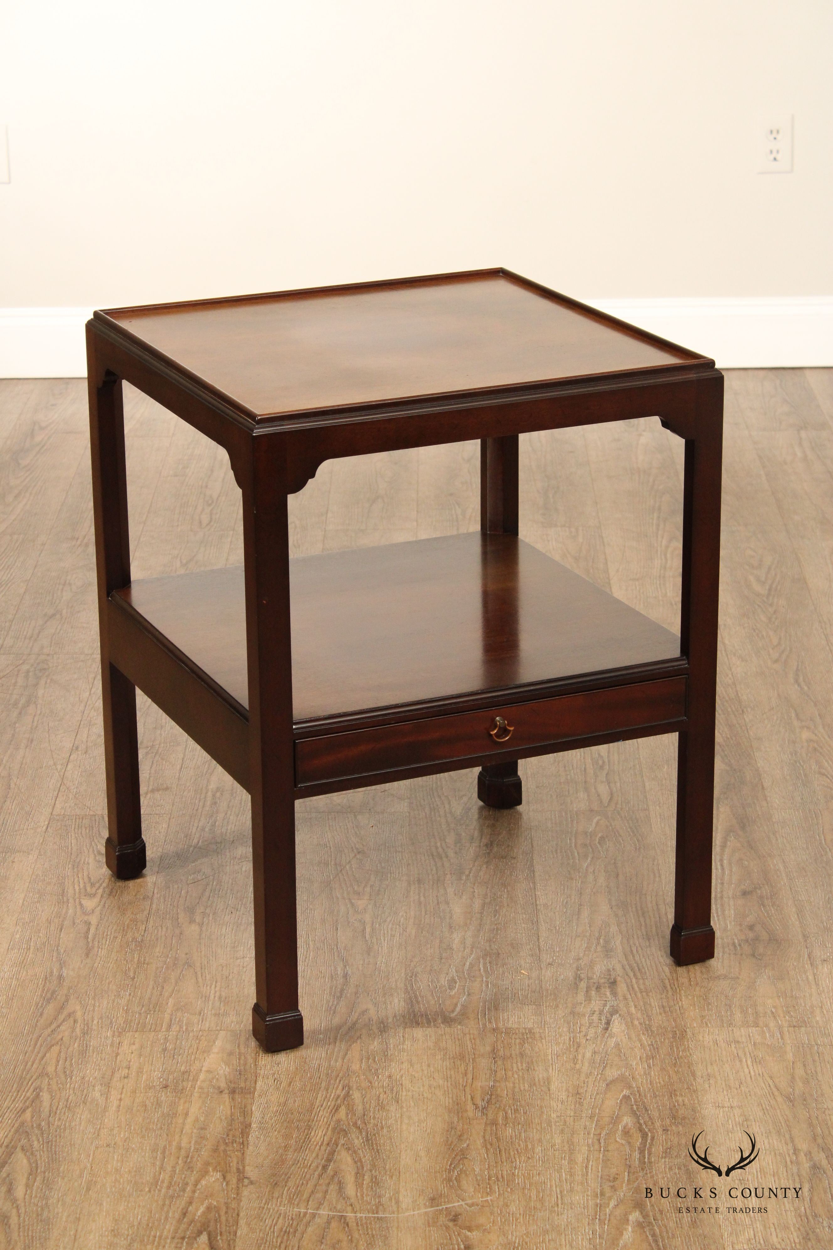 Saybolt Cleland Two-Tier Mahogany Side Table