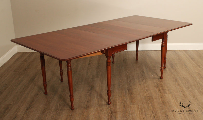 Pennsylvania House Sheraton Style Cherry Drop Leaf Expandable Dining Table