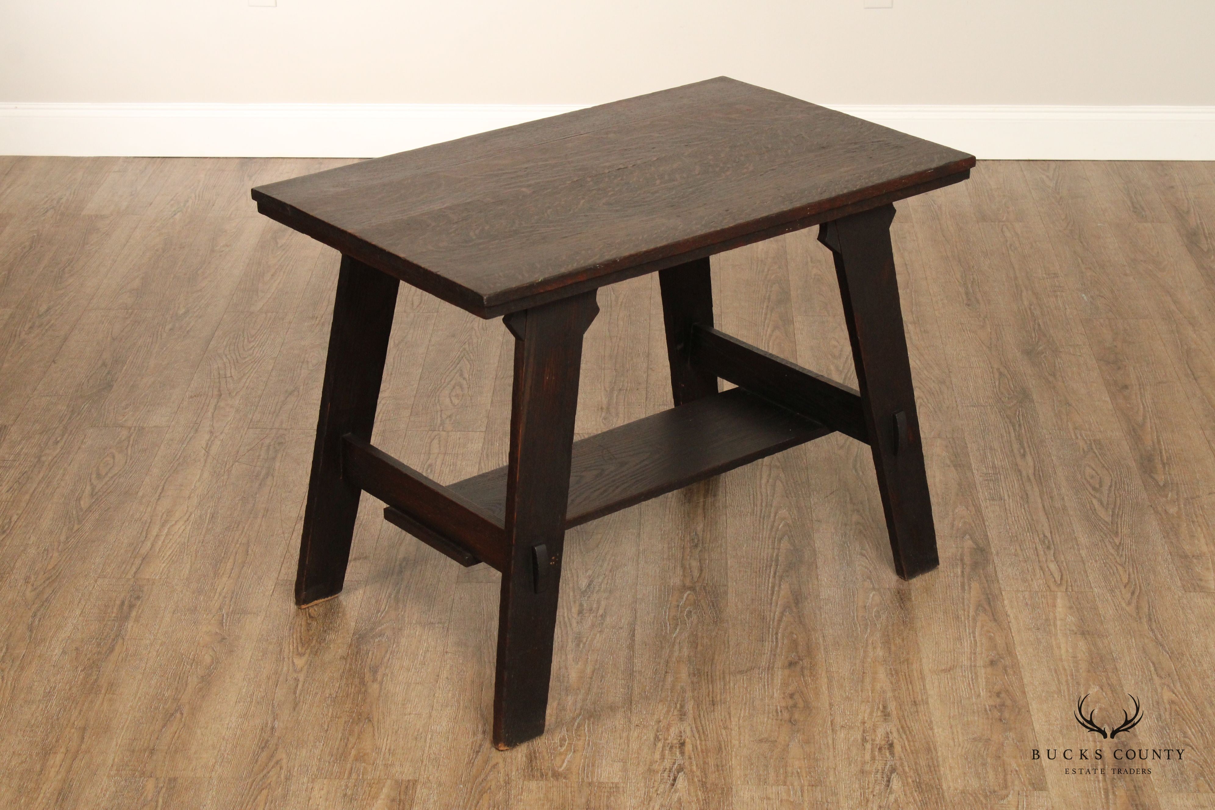 Lestershire Furniture Co. Mission Oak Library Table