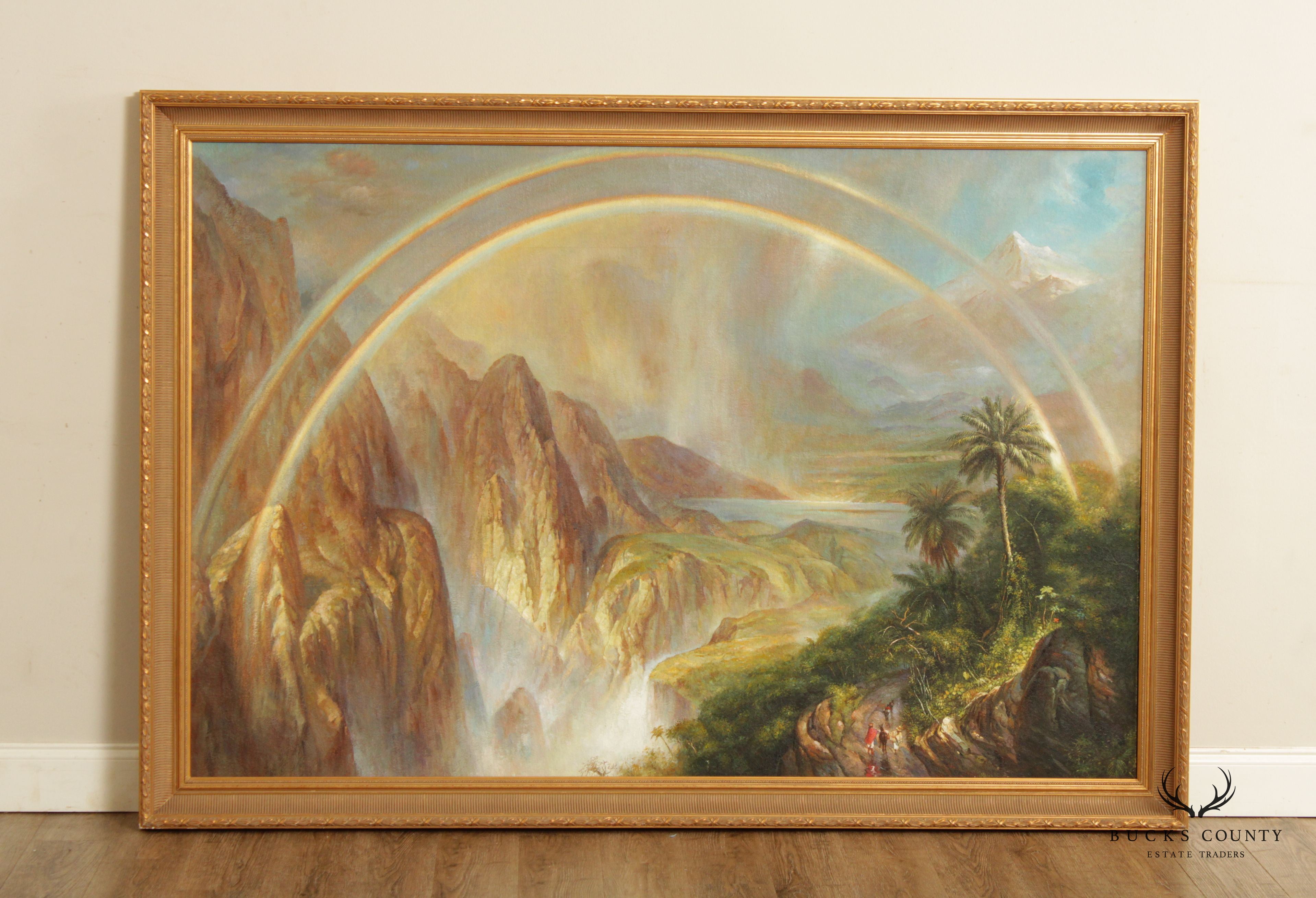 Vintage 'Rainy Season in the Tropics' Large Framed Art Print, After Frederic Edwin Church