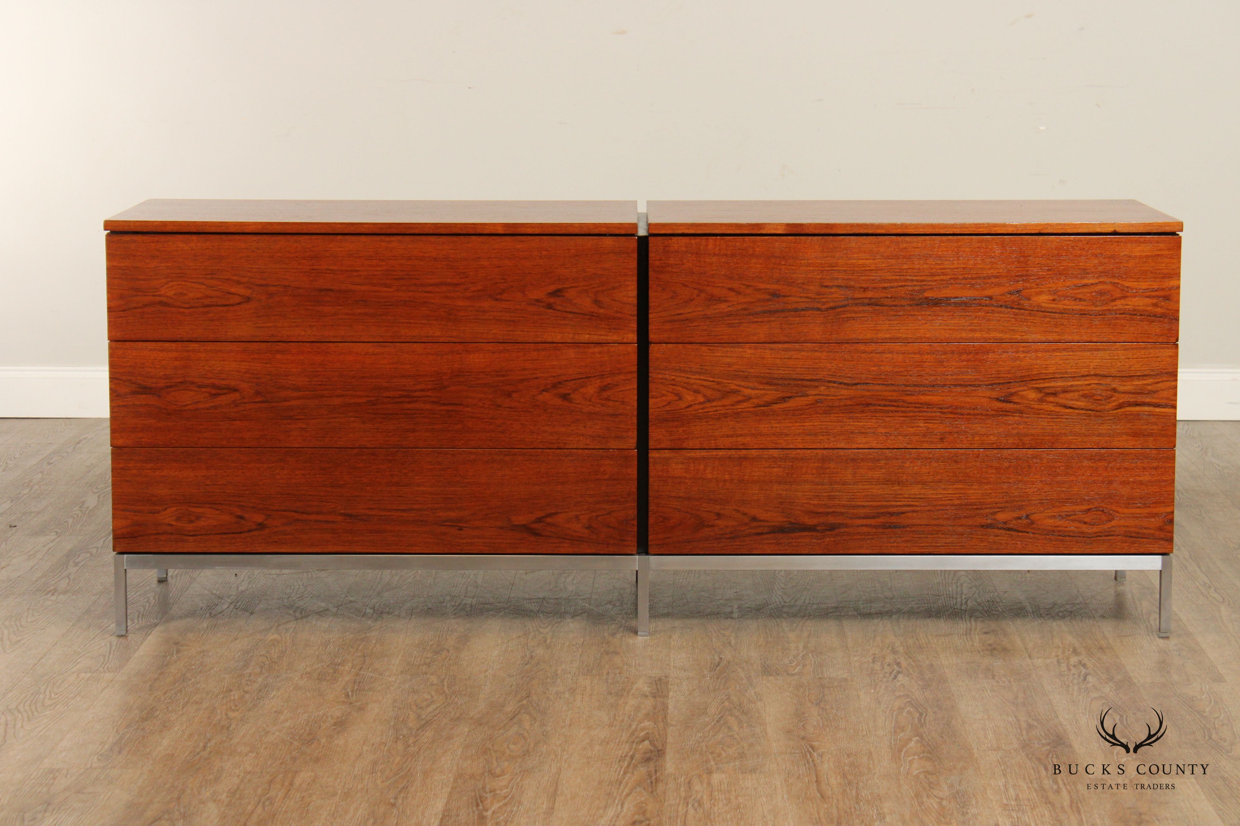 Floence Knoll Mid Century Modern Teak Double Dresser