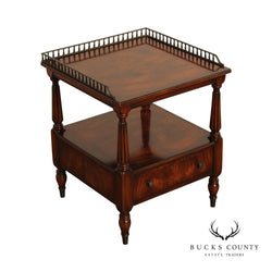 Hickory White Regency Style Mahogany Side table