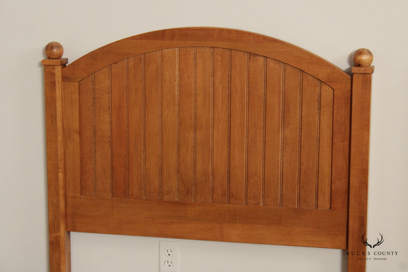 Ethan Allen 'Country Colors' Pair of Maple Twin Beds