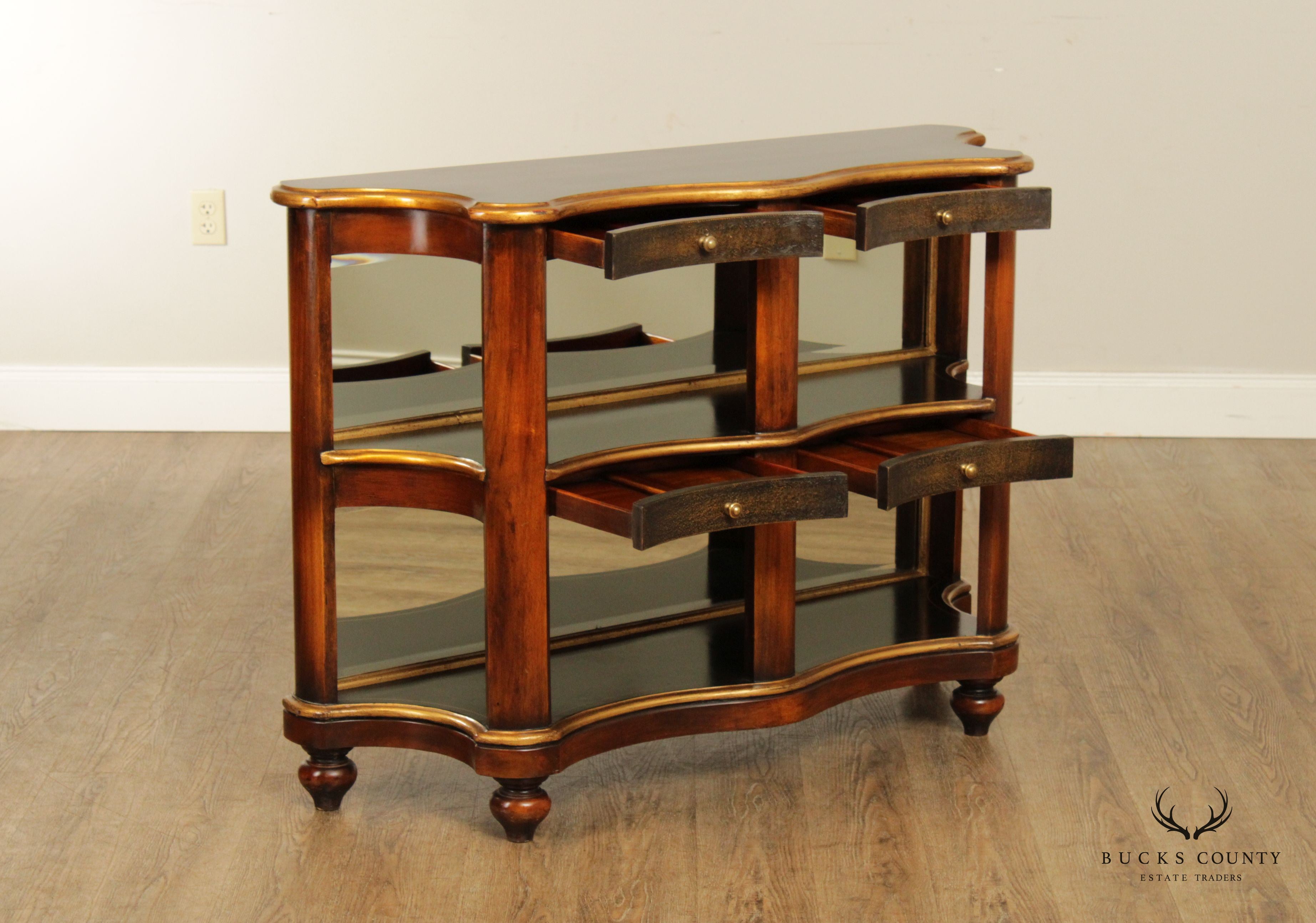 Regency Style Three-Tier Mahogany Console