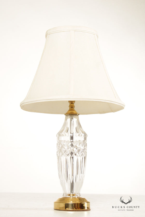 Waterford Cut Crystal and Brass Table Lamp – Bucks County Estate Traders