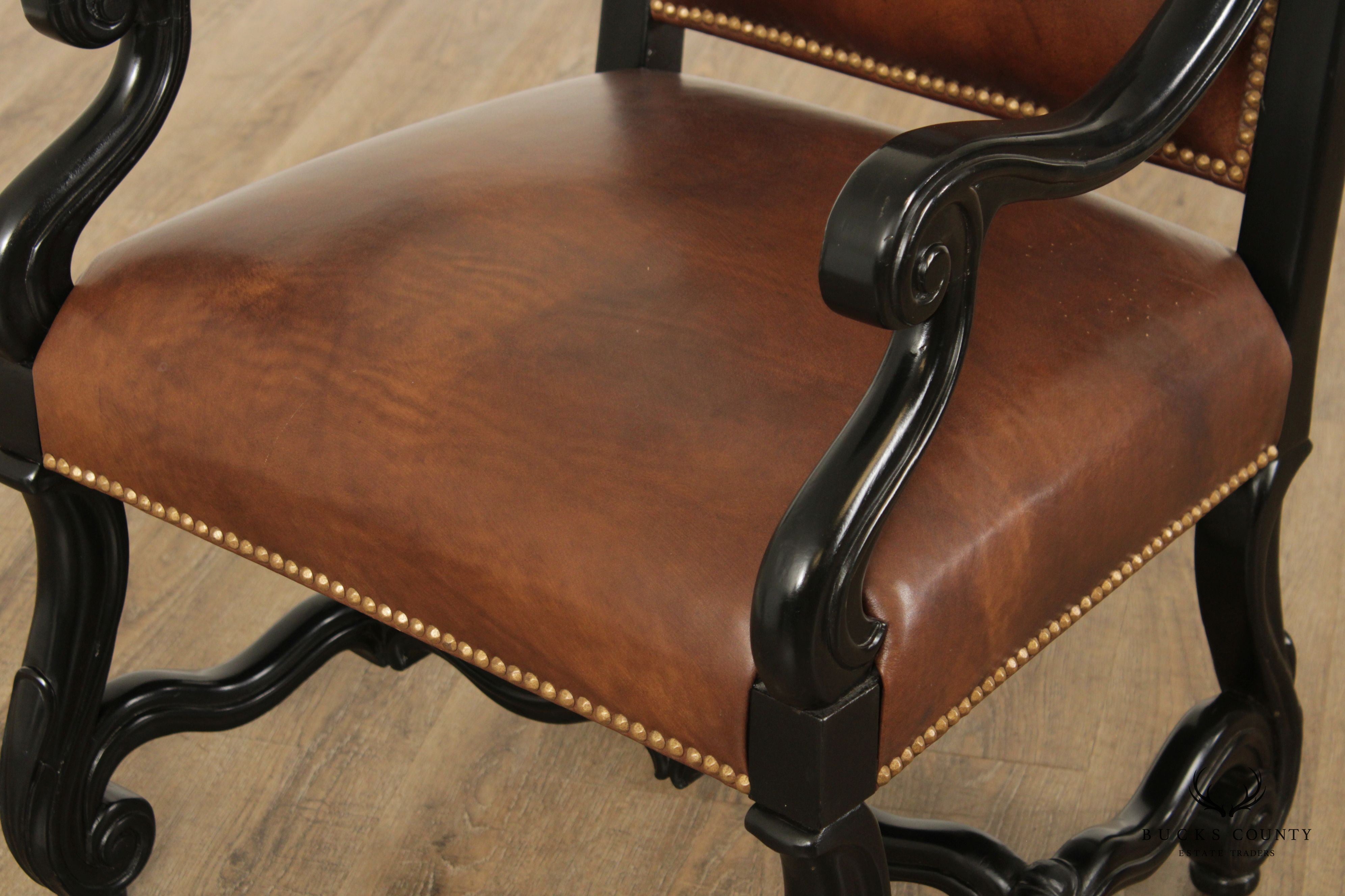 Ferguson Copeland European Country Crest Leather Armchair