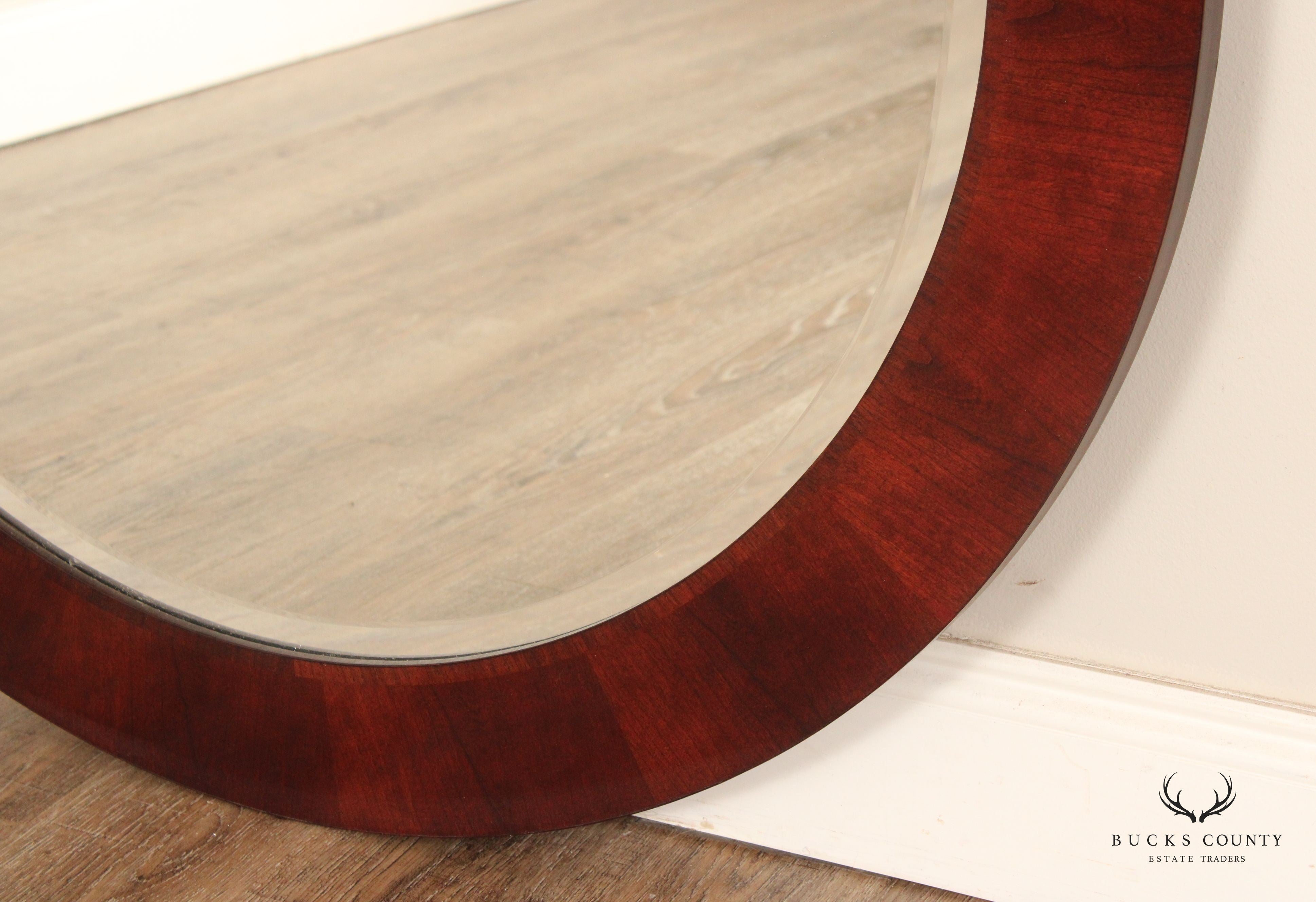 Stickley Metropolitan Collection Round Cherry Mirror