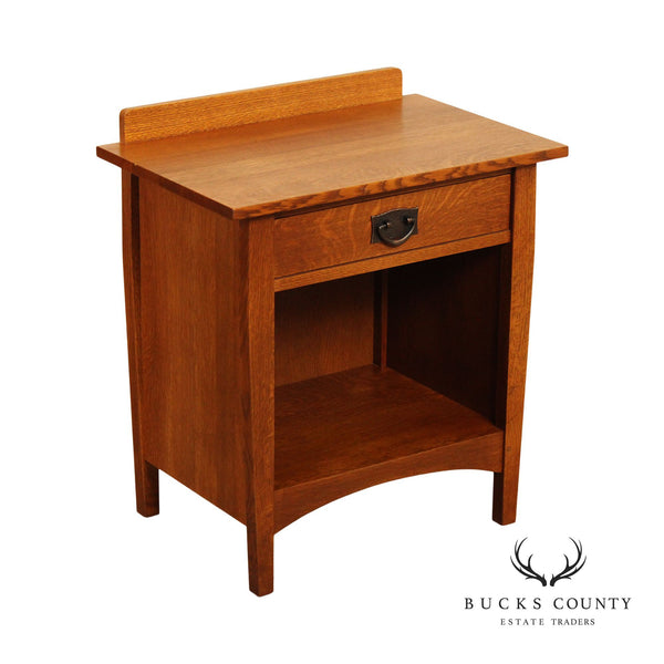Stickley Mission Collection Oak Open Nightstand