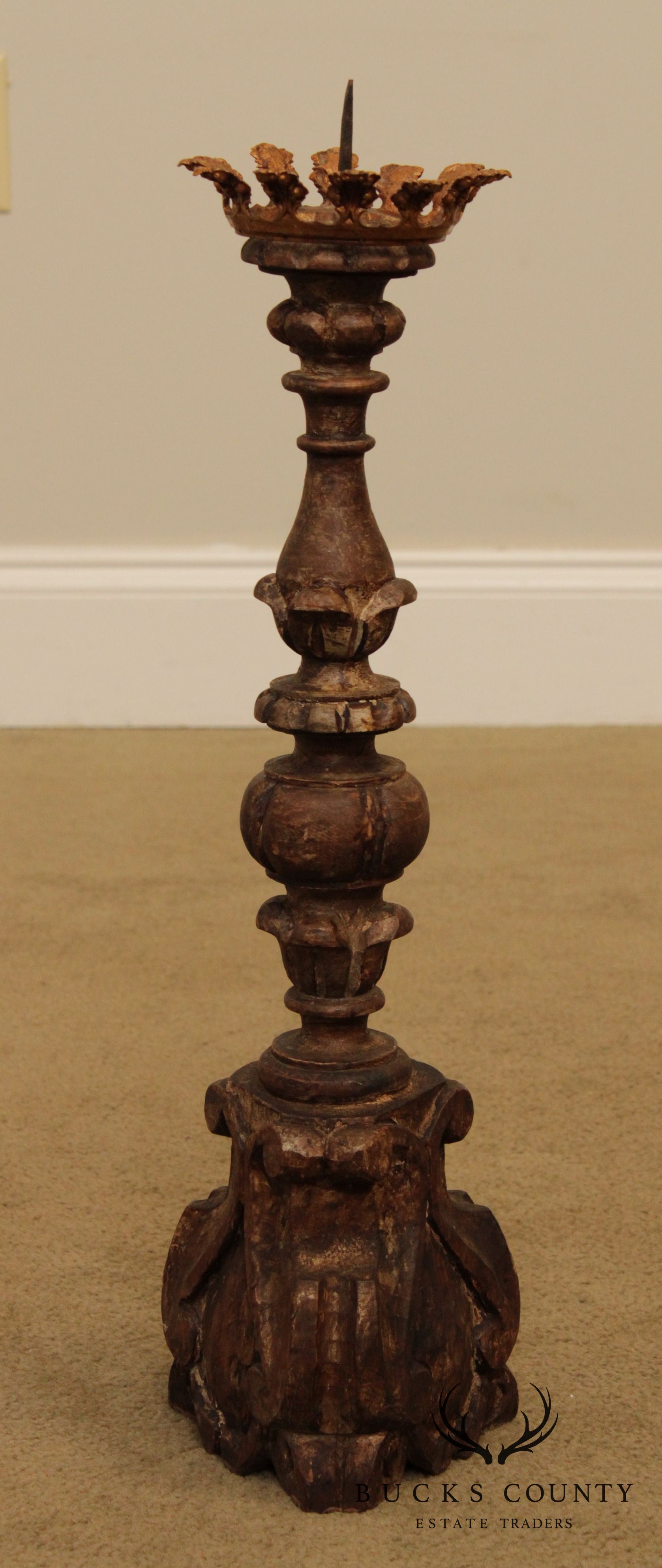 Italian Renaissance Style Antique Candlestick